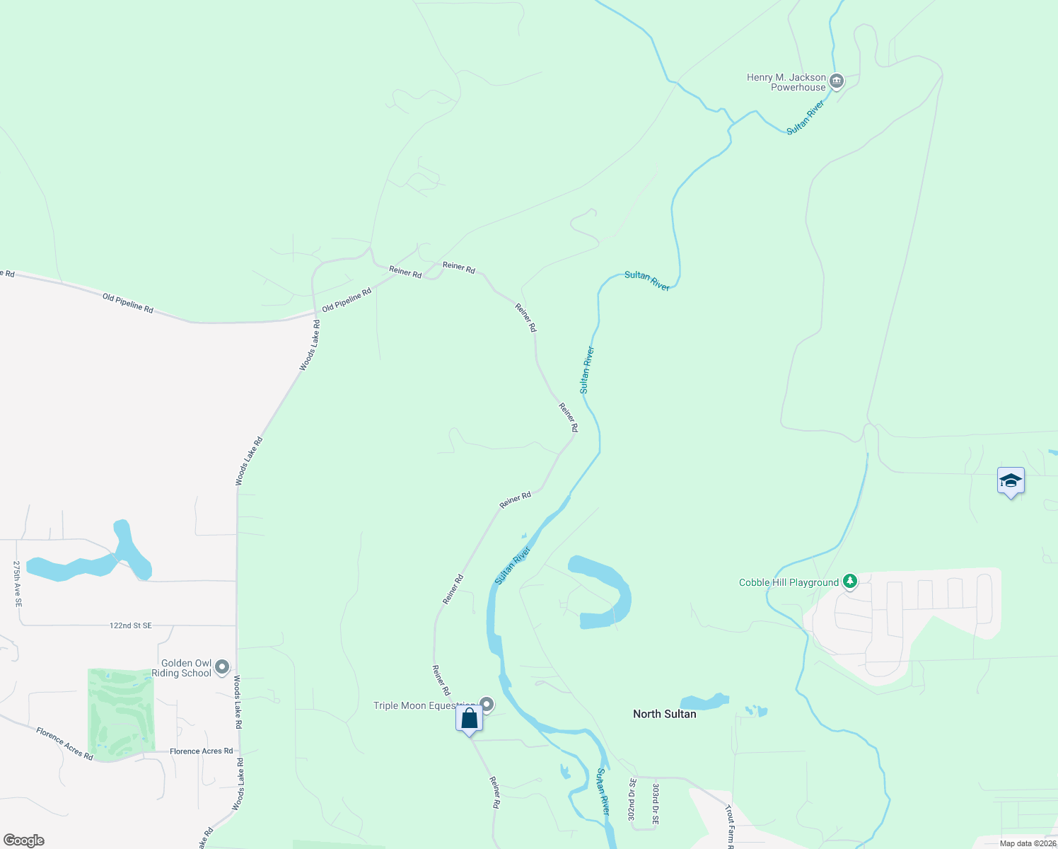 map of restaurants, bars, coffee shops, grocery stores, and more near 11126 Reiner Road in Monroe