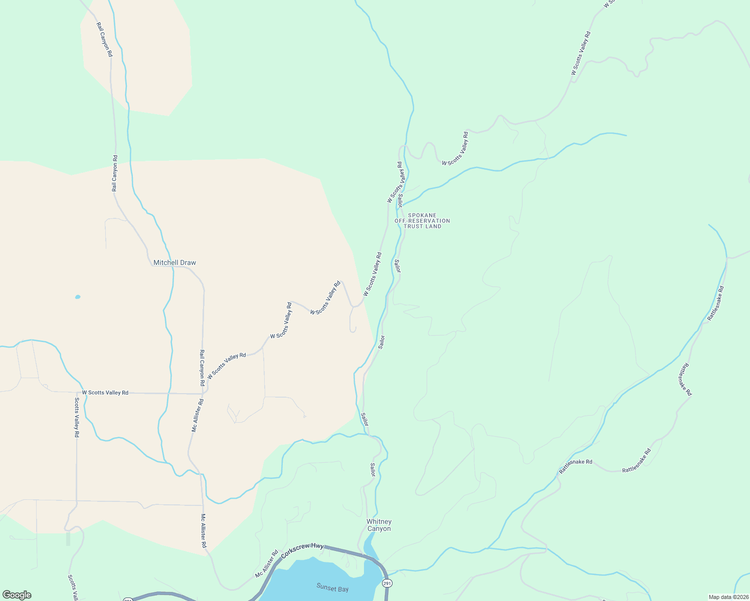 map of restaurants, bars, coffee shops, grocery stores, and more near 5545 West Scotts Valley Road in Nine Mile Falls