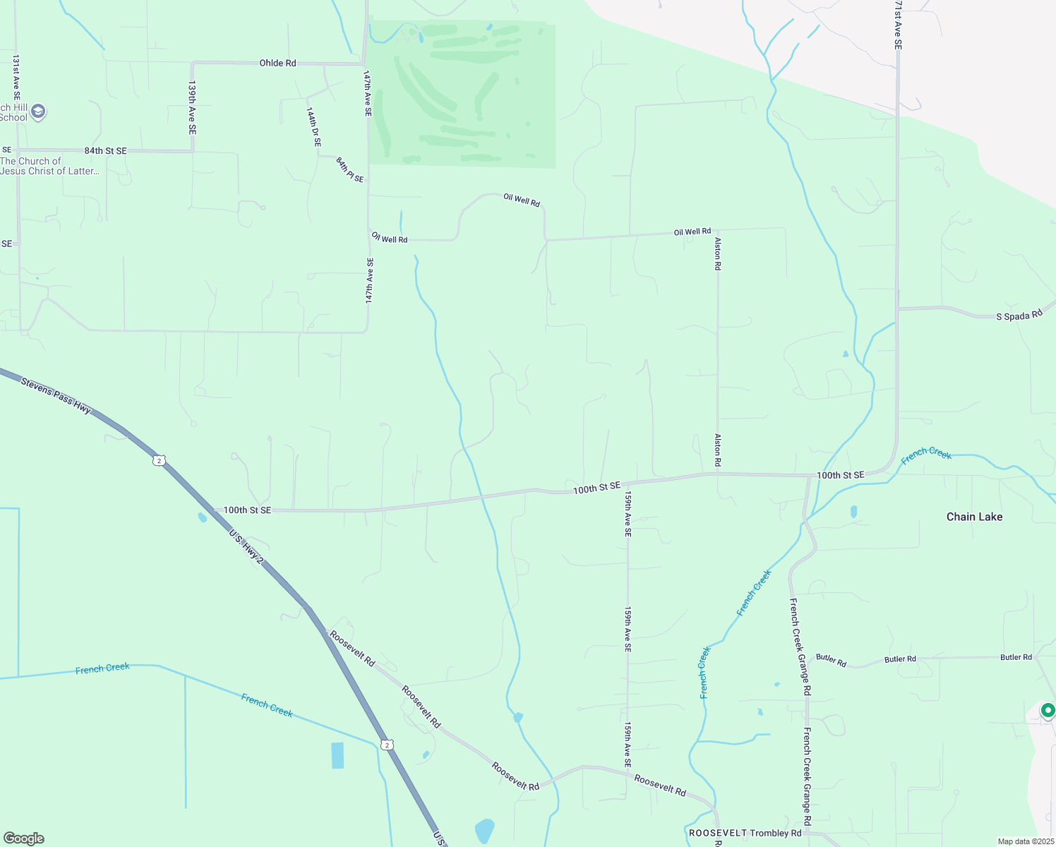 map of restaurants, bars, coffee shops, grocery stores, and more near 15325 Westwick Road in Snohomish