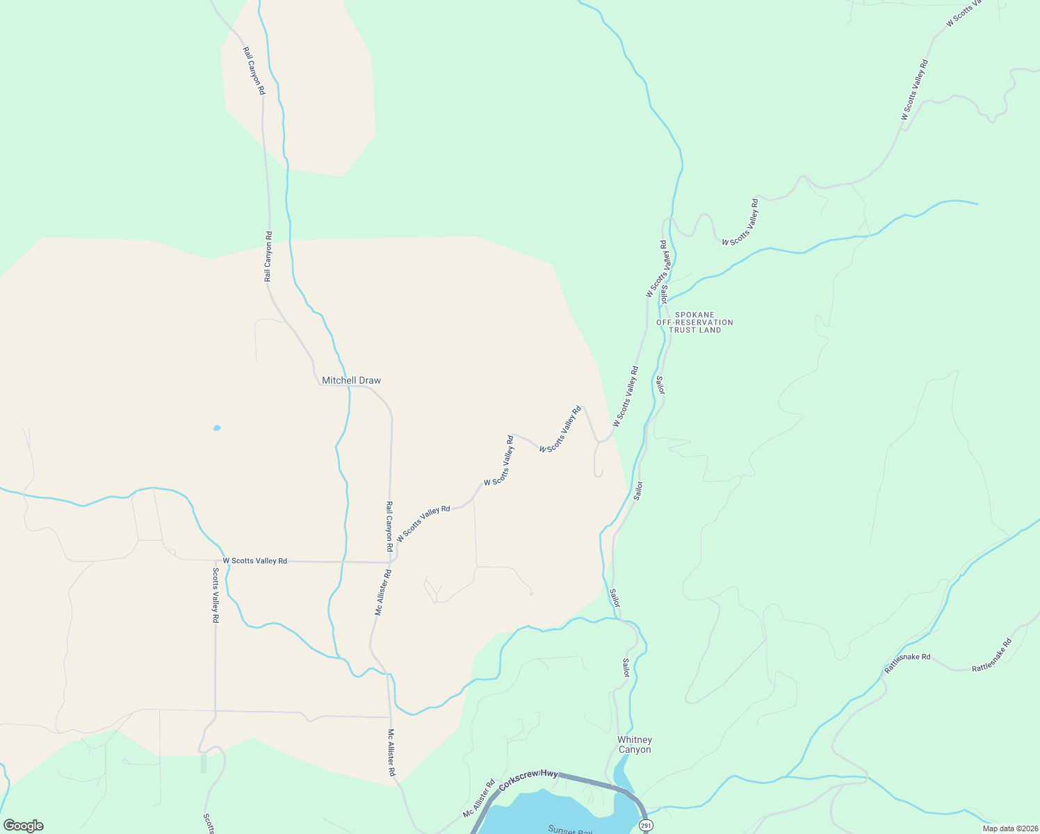 map of restaurants, bars, coffee shops, grocery stores, and more near 5545 West Scotts Valley Road in Nine Mile Falls
