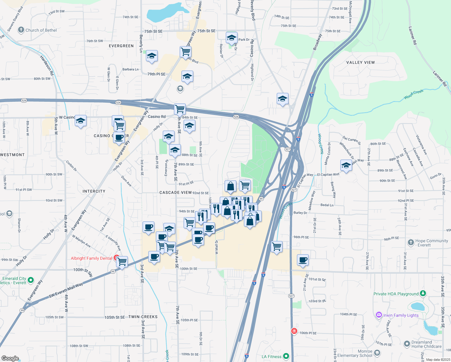 9009 West Mall Drive, Everett WA Walk Score