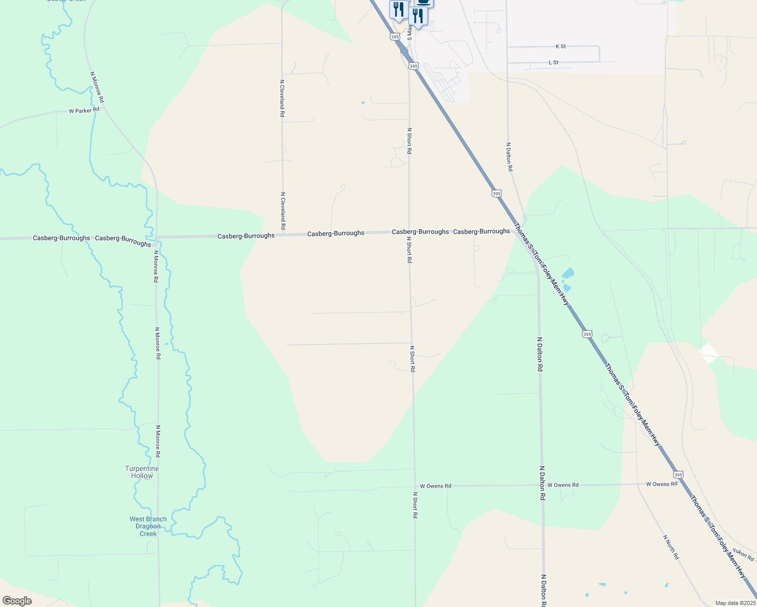 map of restaurants, bars, coffee shops, grocery stores, and more near 29815 North Short Road in Deer Park