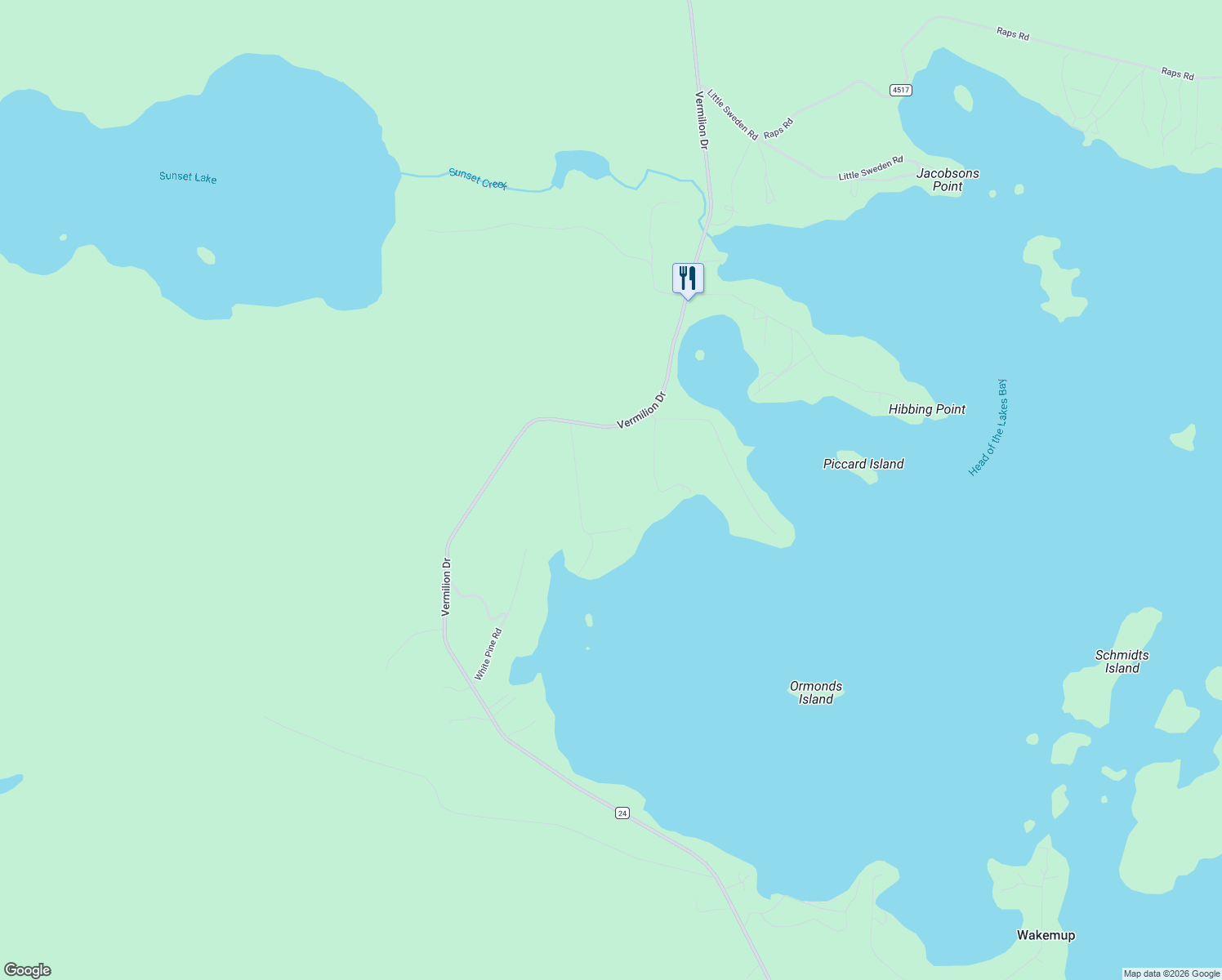 map of restaurants, bars, coffee shops, grocery stores, and more near 2930 Chaps Road in Cook