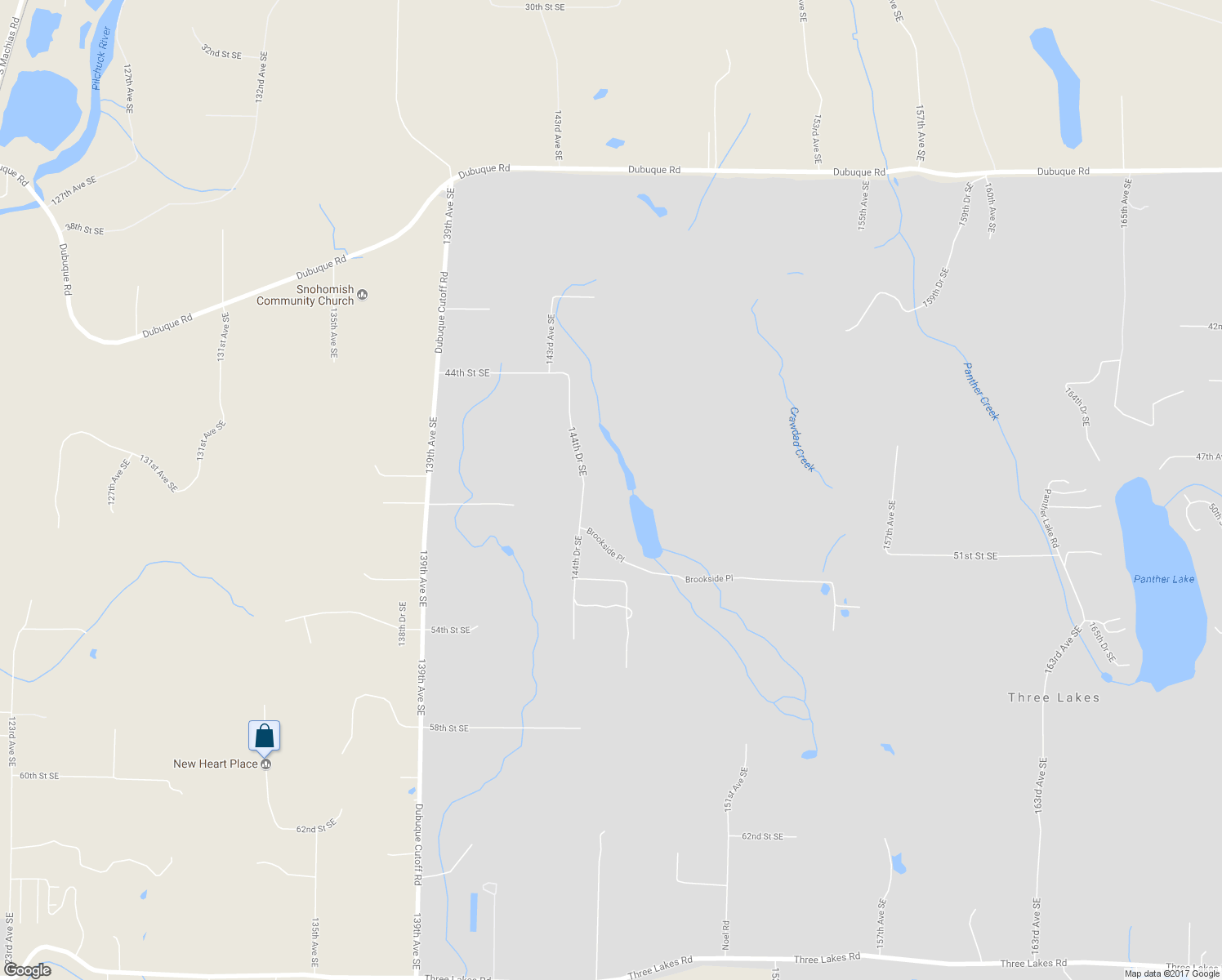map of restaurants, bars, coffee shops, grocery stores, and more near 4827 144th Drive Southeast in Snohomish