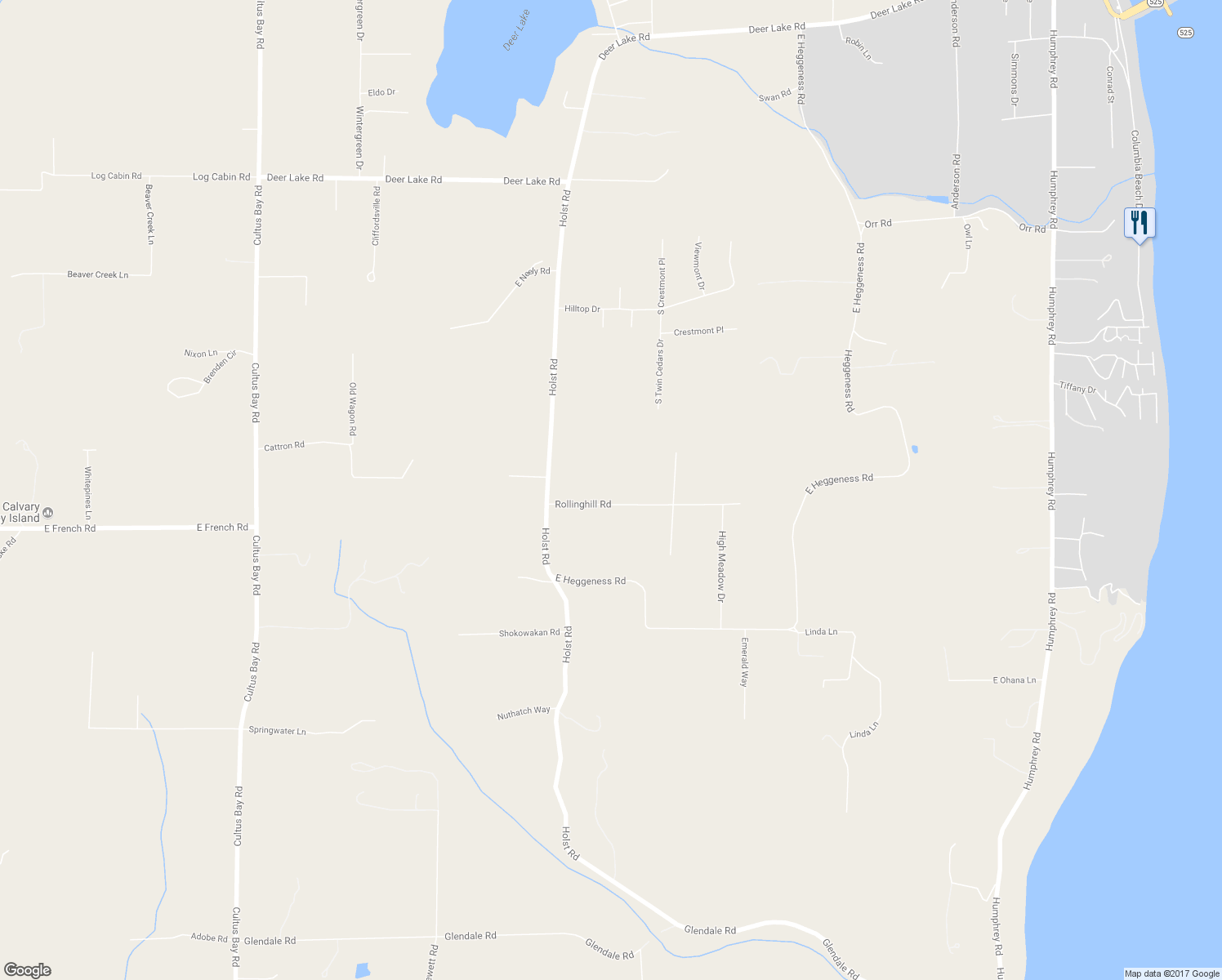 map of restaurants, bars, coffee shops, grocery stores, and more near 4395 Rollinghill Road in Clinton