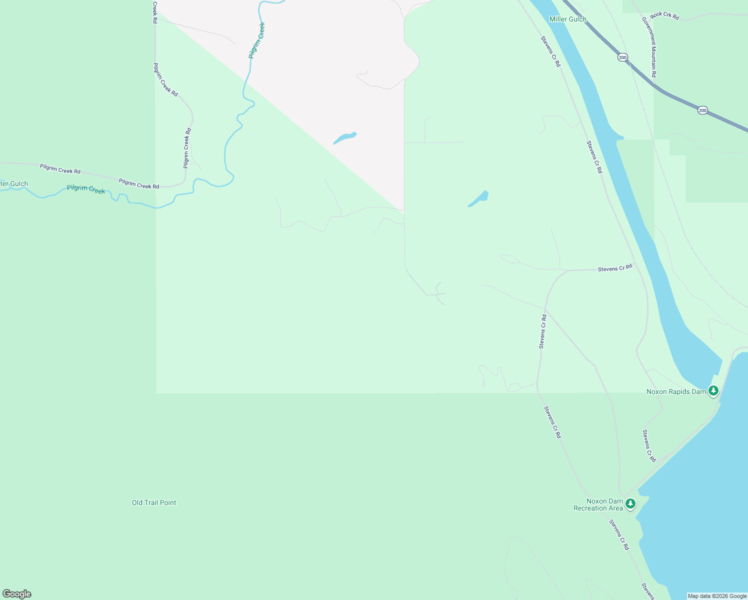 map of restaurants, bars, coffee shops, grocery stores, and more near 241-299 Klakken Road in Noxon