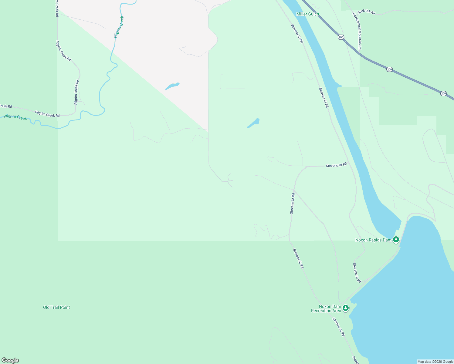 map of restaurants, bars, coffee shops, grocery stores, and more near 299 Klakken Road in Noxon