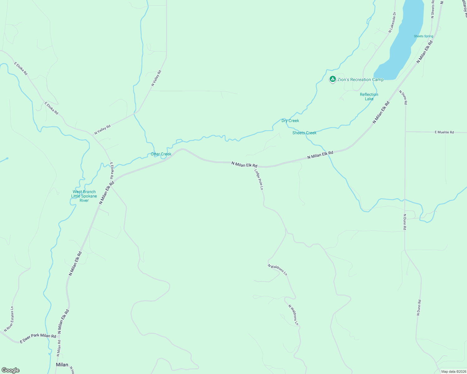 map of restaurants, bars, coffee shops, grocery stores, and more near 36120 North Milan Elk Road in Chattaroy