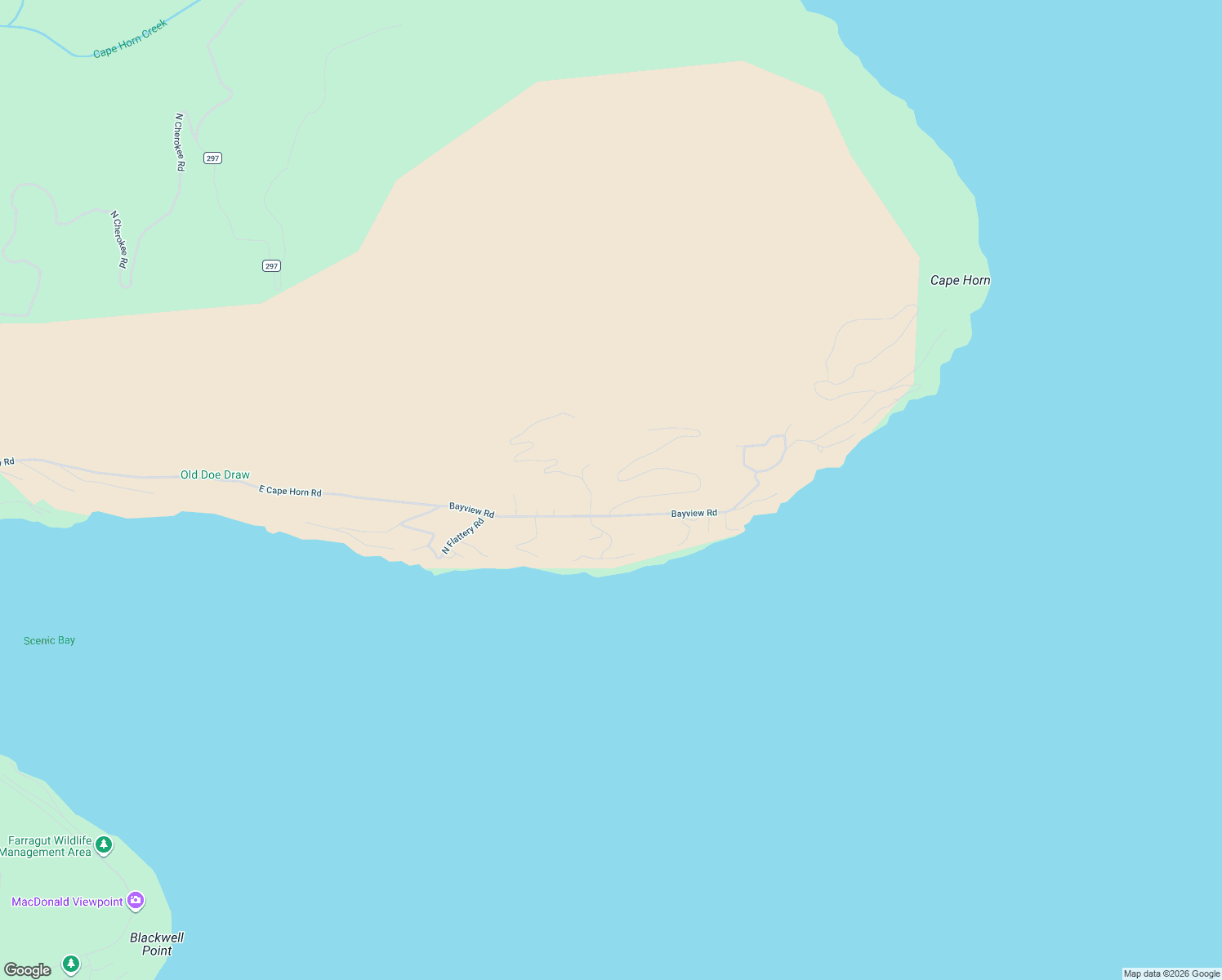 map of restaurants, bars, coffee shops, grocery stores, and more near 34494 North North Star Lane in Bayview