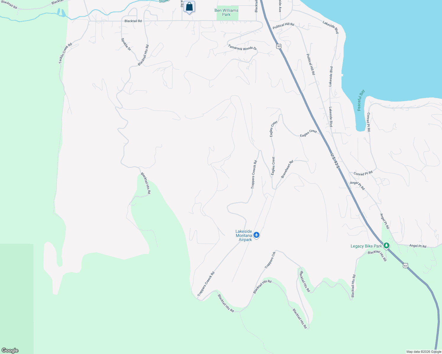map of restaurants, bars, coffee shops, grocery stores, and more near 388 Ridge Line Dr in Lakeside