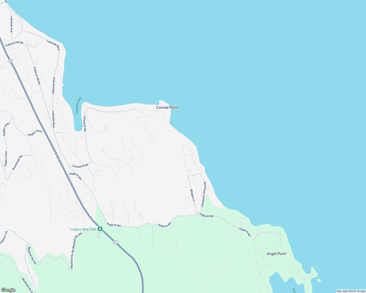 map of restaurants, bars, coffee shops, grocery stores, and more near 220 Whipps Lane in Lakeside