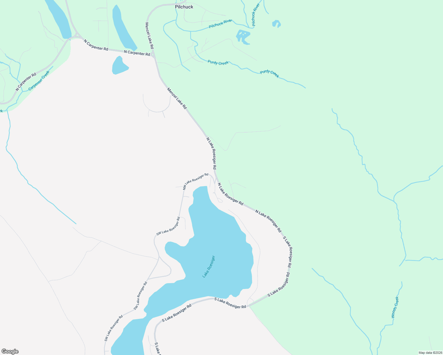 map of restaurants, bars, coffee shops, grocery stores, and more near 507 North Lake Roesiger Road in Snohomish