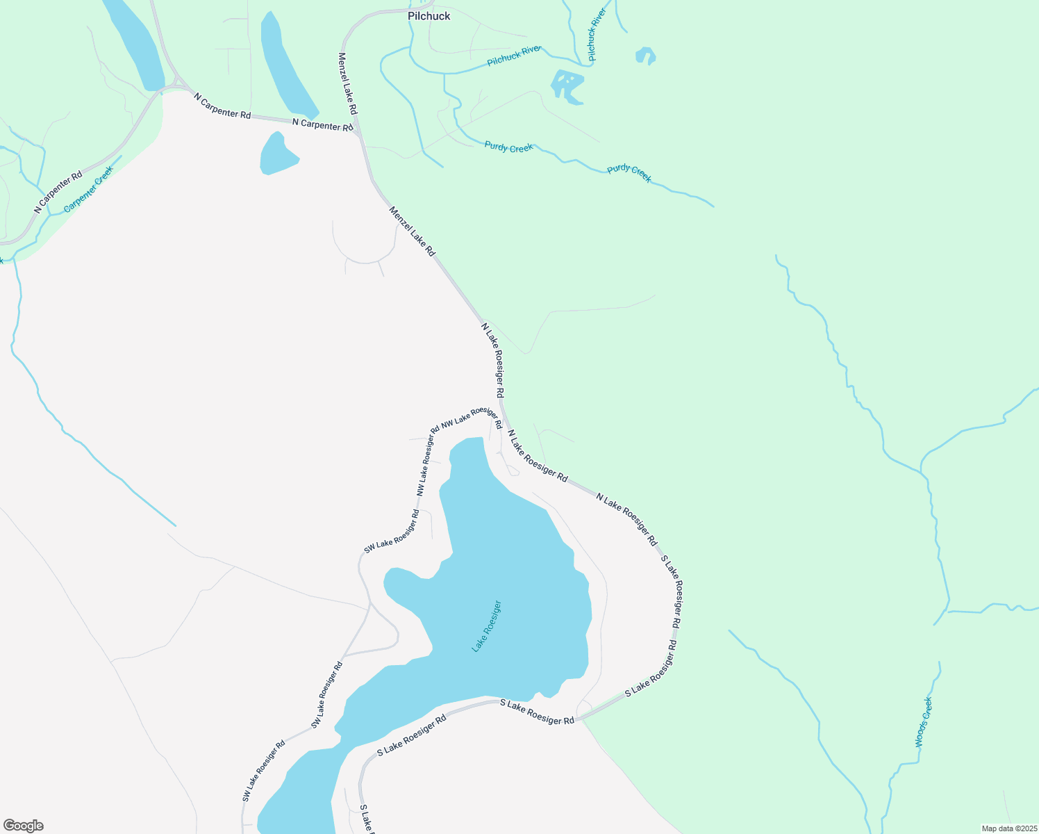 map of restaurants, bars, coffee shops, grocery stores, and more near 507 North Lake Roesiger Road in Snohomish