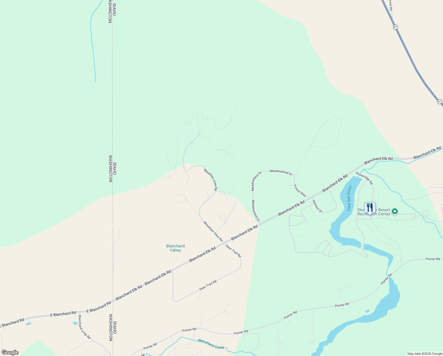 map of restaurants, bars, coffee shops, grocery stores, and more near 500 Mountain View Road in Blanchard