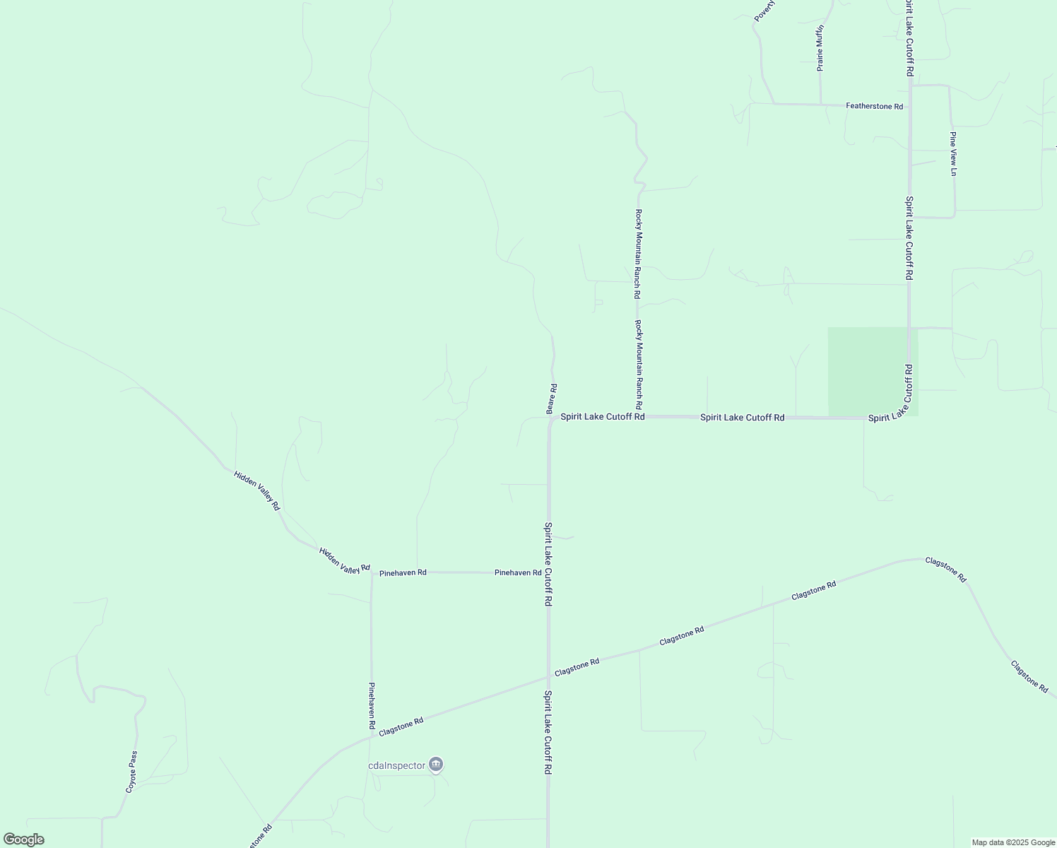 map of restaurants, bars, coffee shops, grocery stores, and more near 3254 Spirit Lake Cutoff Road in Spirit Lake