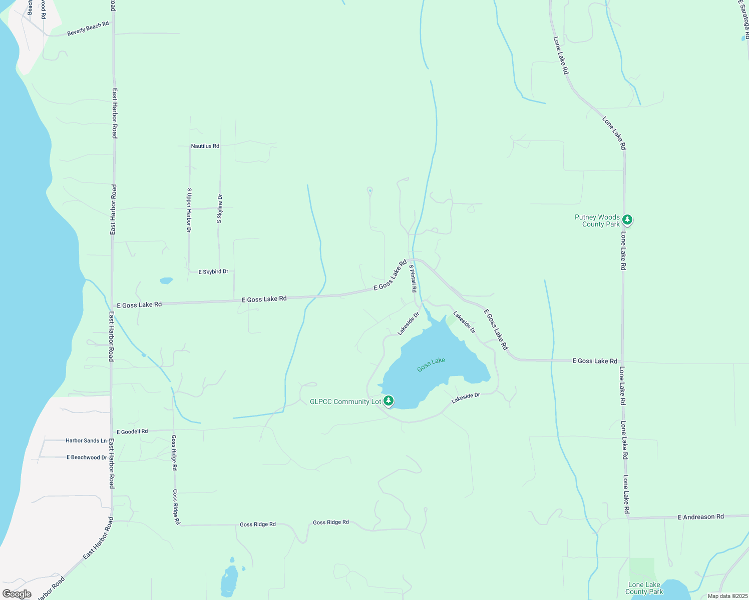 map of restaurants, bars, coffee shops, grocery stores, and more near 2422 East Goss Lake Road in Langley