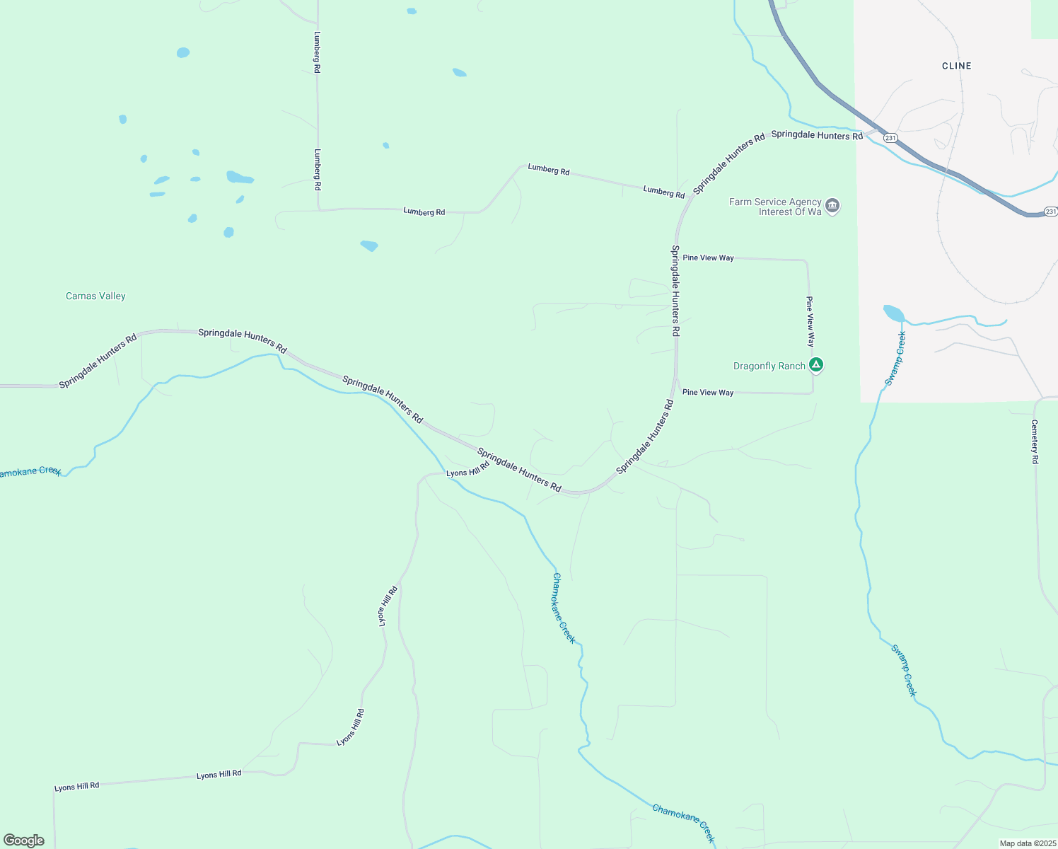 map of restaurants, bars, coffee shops, grocery stores, and more near 4130 Springdale Hunters Road in Springdale