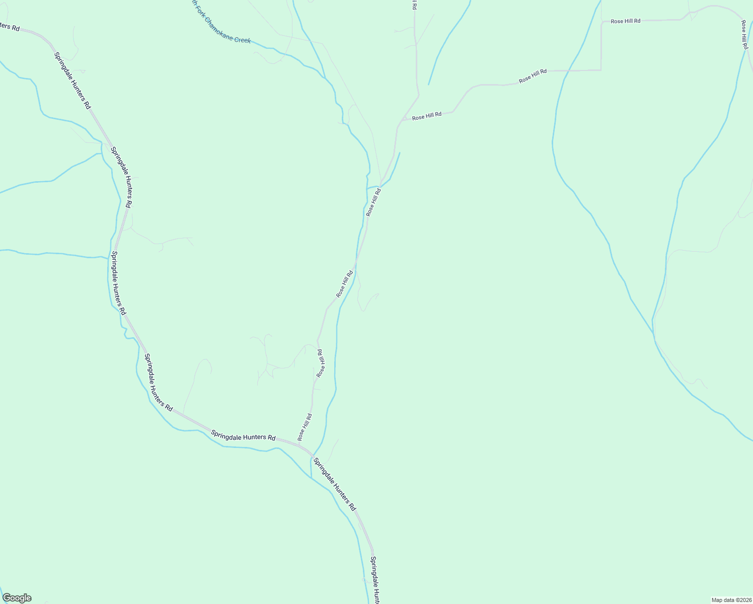 map of restaurants, bars, coffee shops, grocery stores, and more near 5101-5153 Rose Hill Road in Springdale
