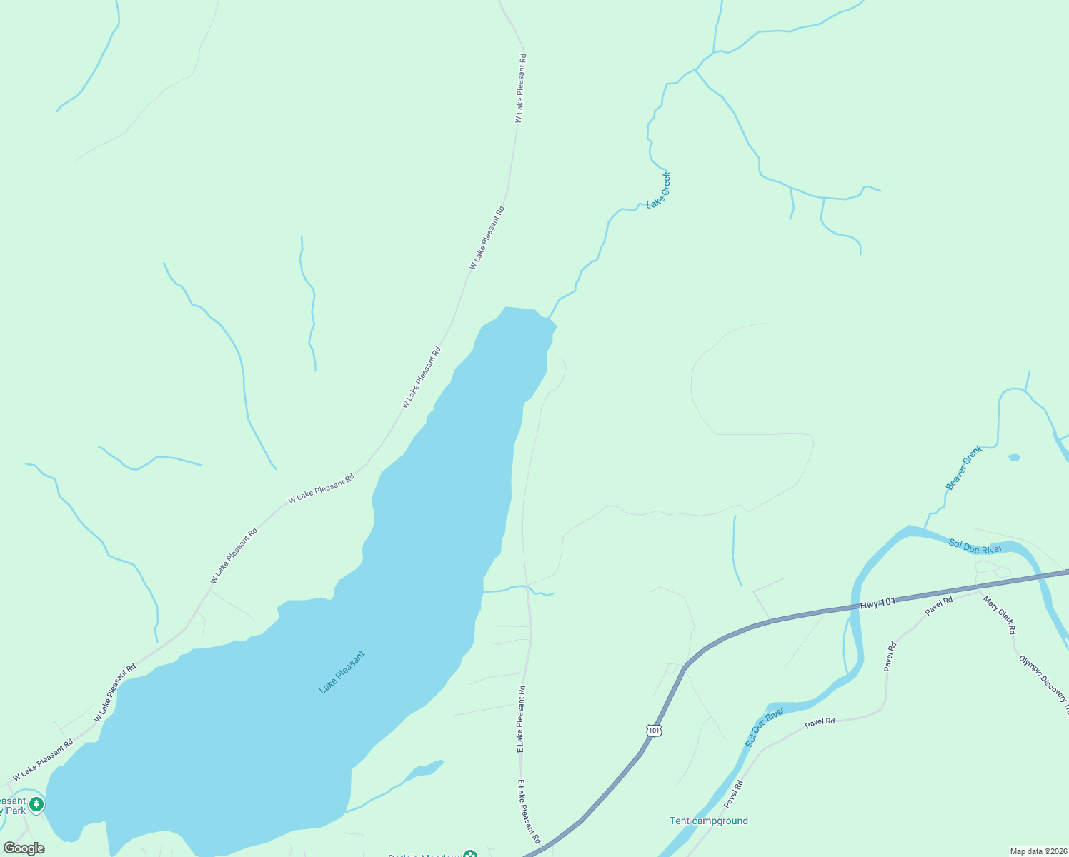 map of restaurants, bars, coffee shops, grocery stores, and more near 1065 East Lake Pleasant Road in Beaver