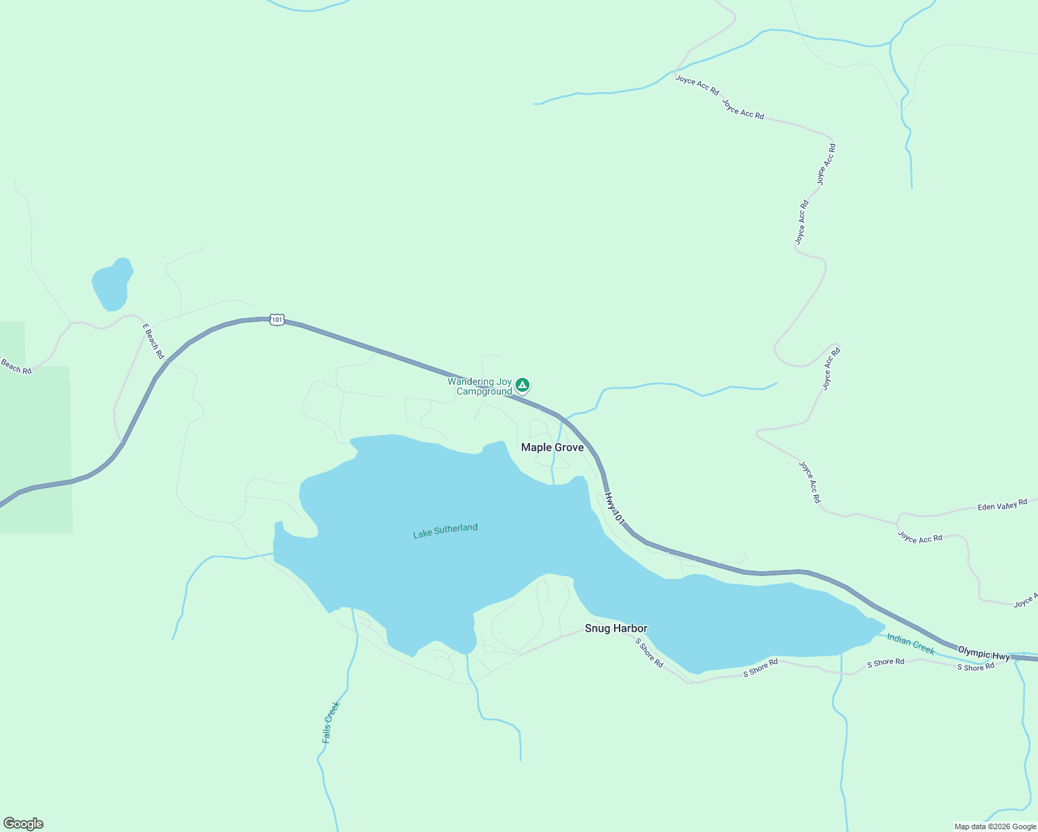 map of restaurants, bars, coffee shops, grocery stores, and more near 15 Thompson Point Road in Port Angeles
