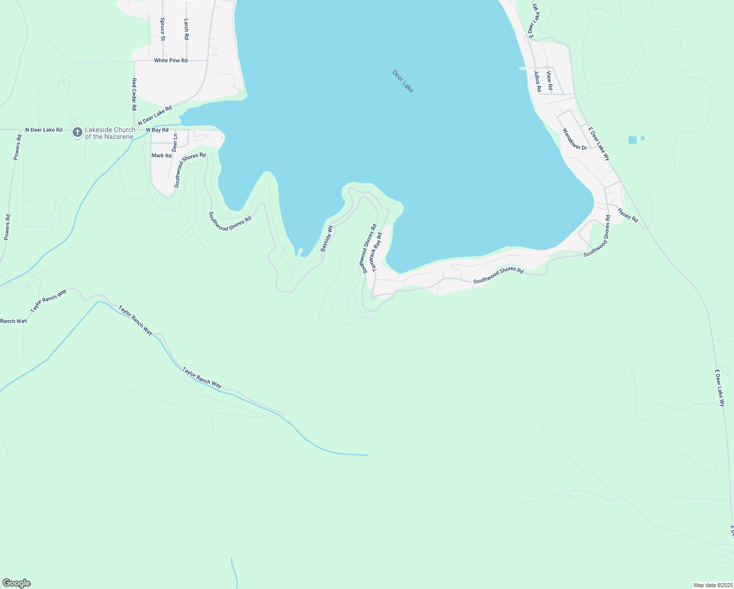 map of restaurants, bars, coffee shops, grocery stores, and more near 4069 Tamarack Bay Road in Loon Lake