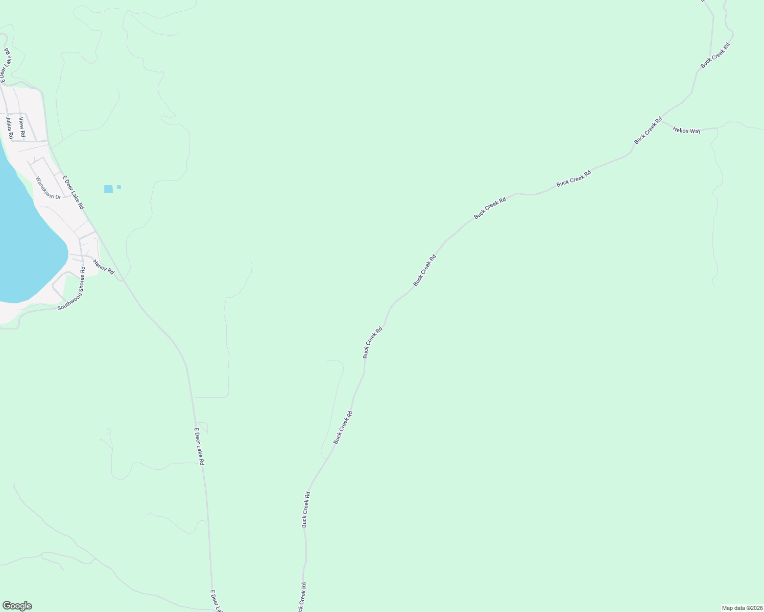 map of restaurants, bars, coffee shops, grocery stores, and more near 4450H Buck Creek Road in Loon Lake