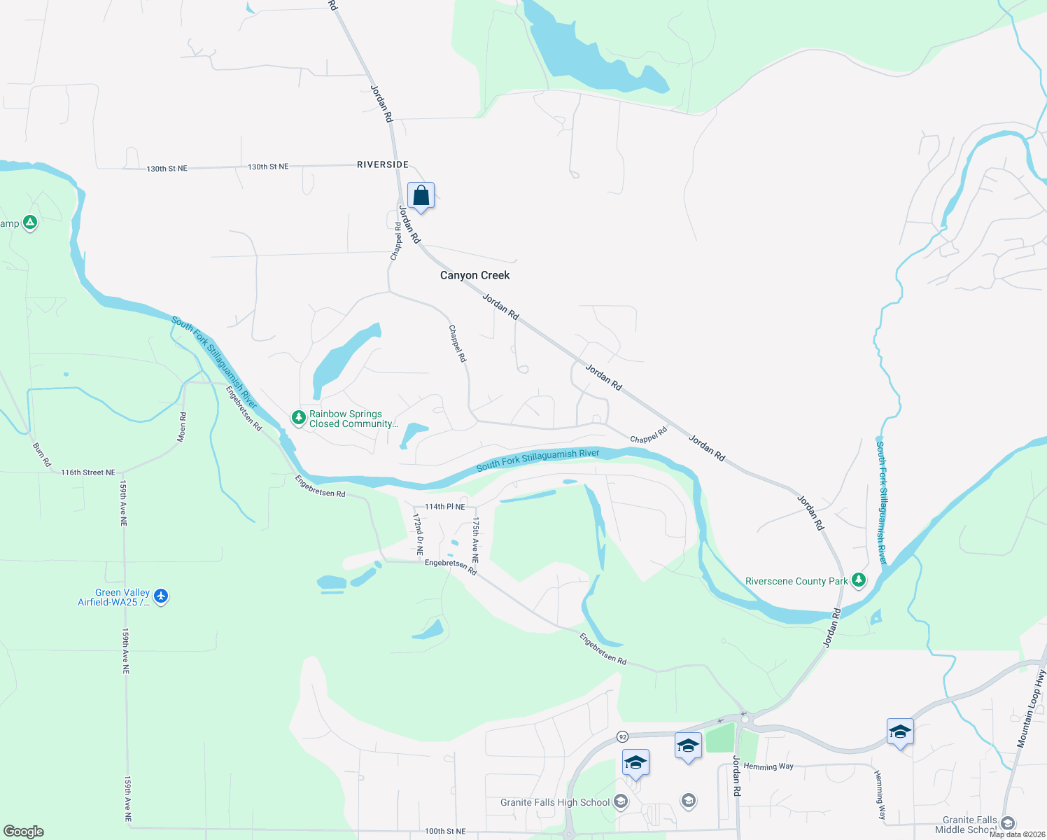 map of restaurants, bars, coffee shops, grocery stores, and more near 17707 Chappel Road in Arlington