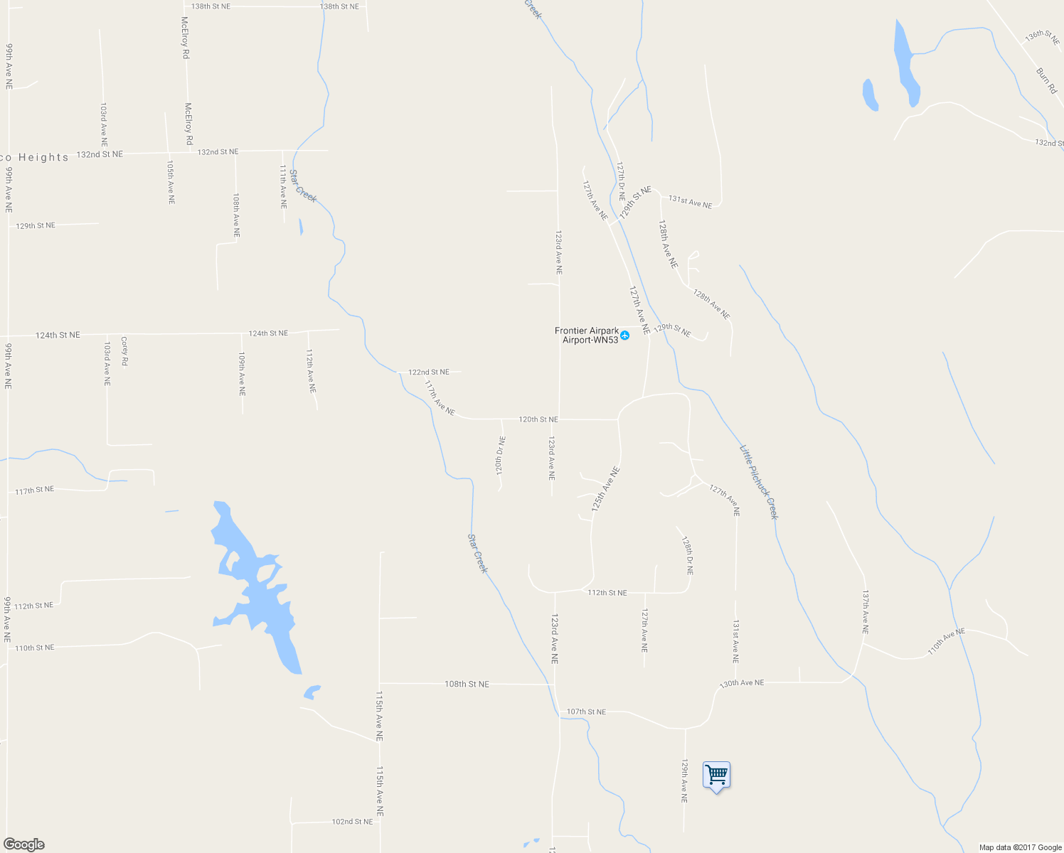 map of restaurants, bars, coffee shops, grocery stores, and more near 11918 123rd Avenue Northeast in Lake Stevens