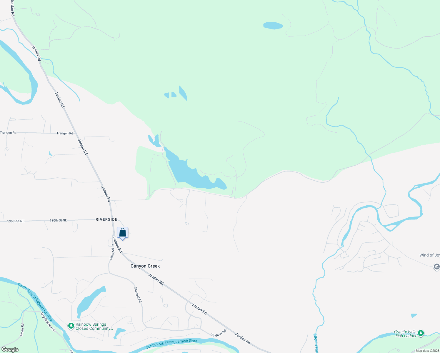 map of restaurants, bars, coffee shops, grocery stores, and more near 18219 Russian Road in Arlington