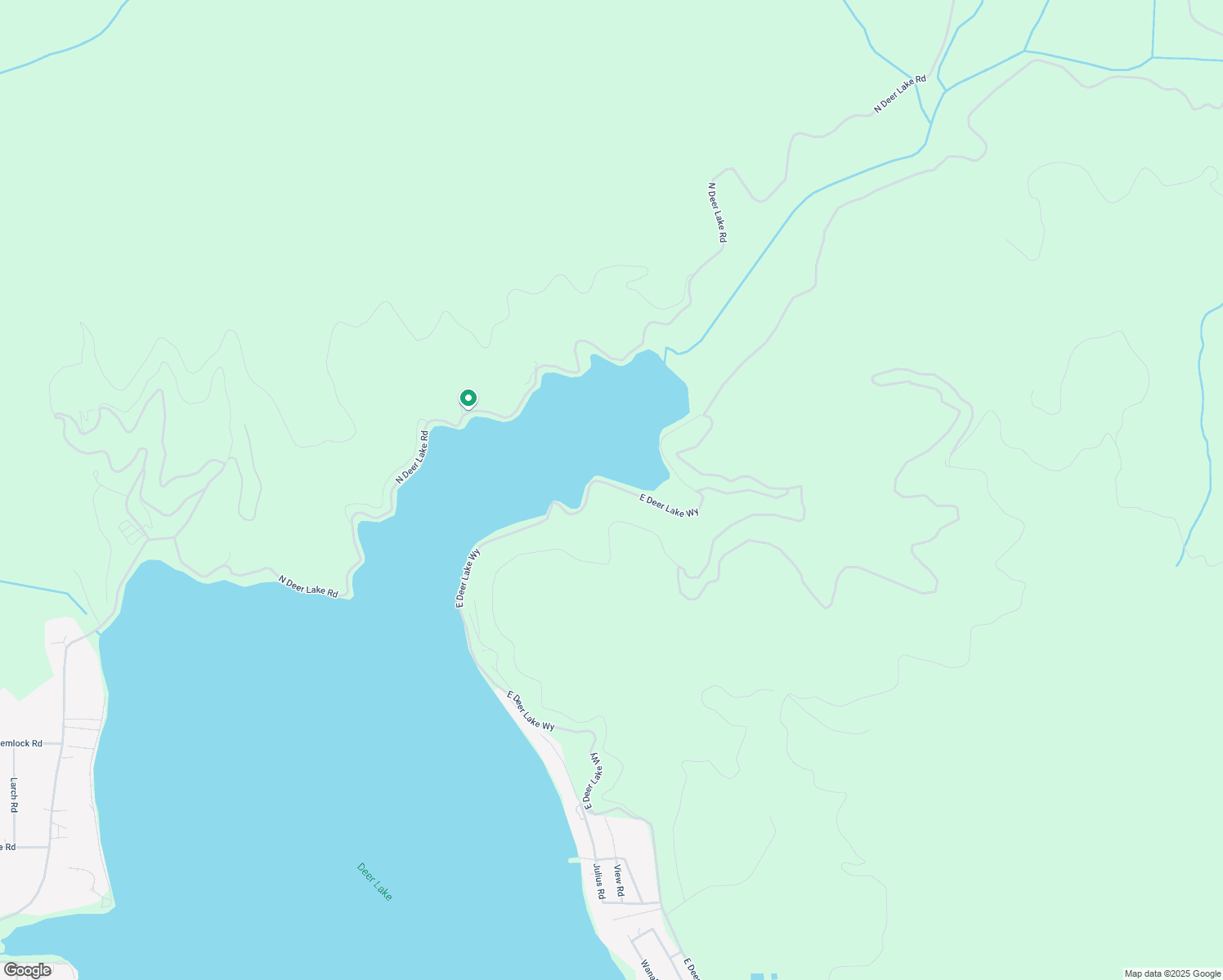map of restaurants, bars, coffee shops, grocery stores, and more near 47482 East Deer Lake Way in Loon Lake