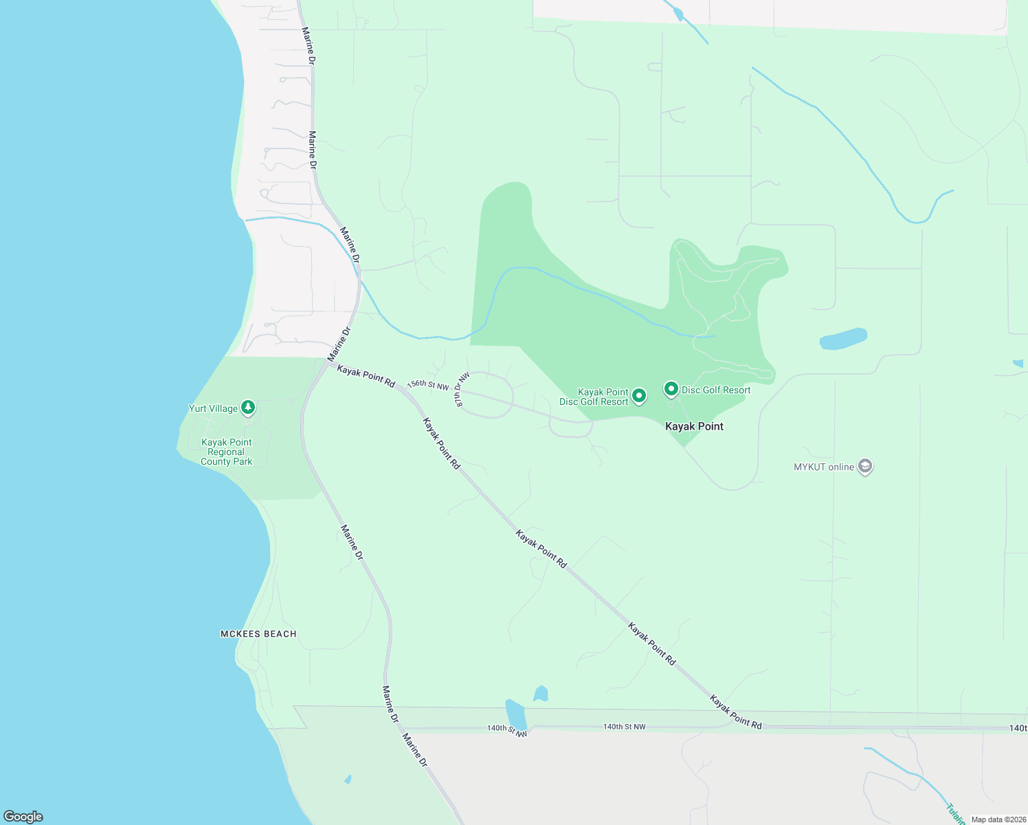 map of restaurants, bars, coffee shops, grocery stores, and more near 8508 154th Place Northwest in Stanwood