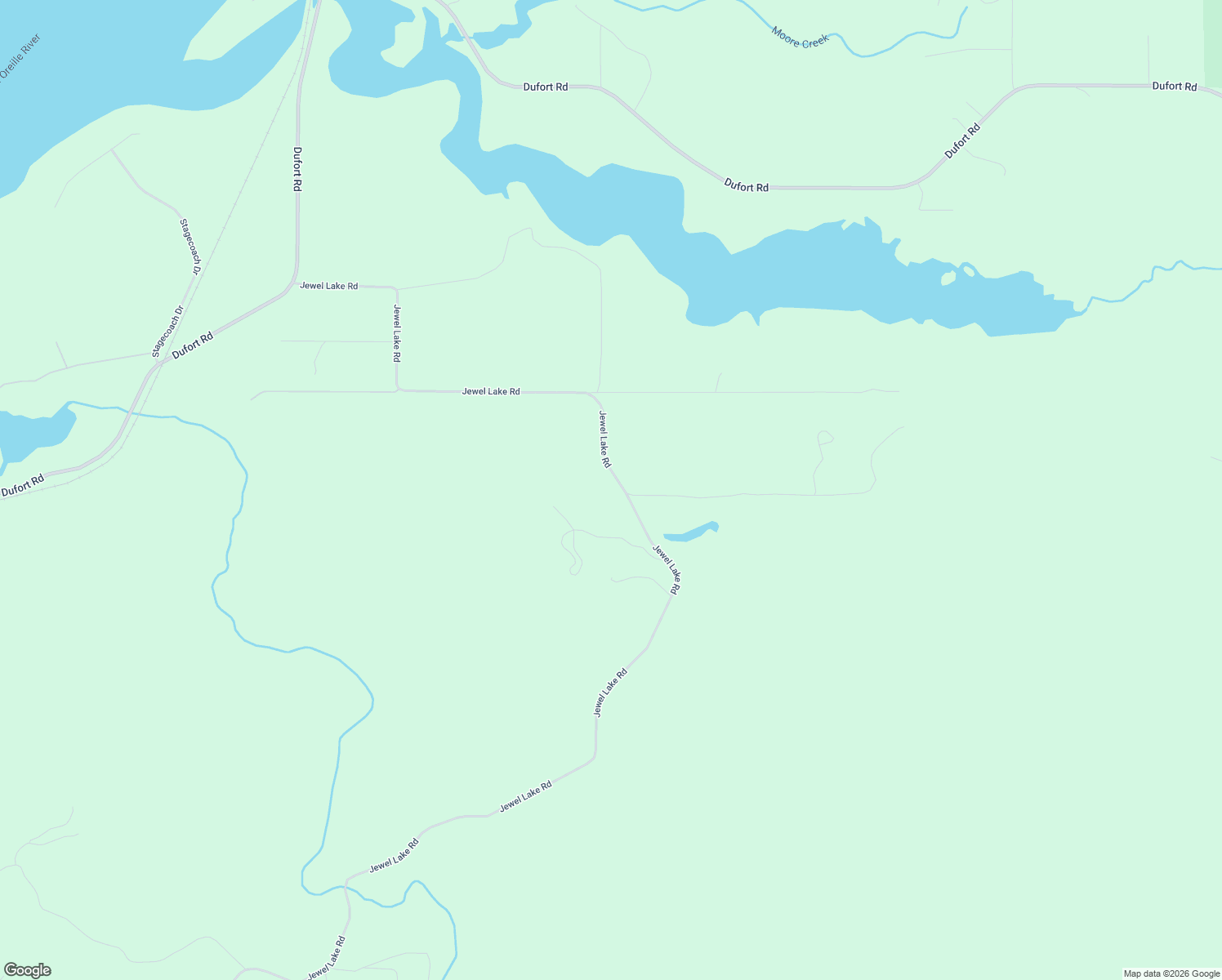 map of restaurants, bars, coffee shops, grocery stores, and more near 1195 Jewel Lake Road in Sagle