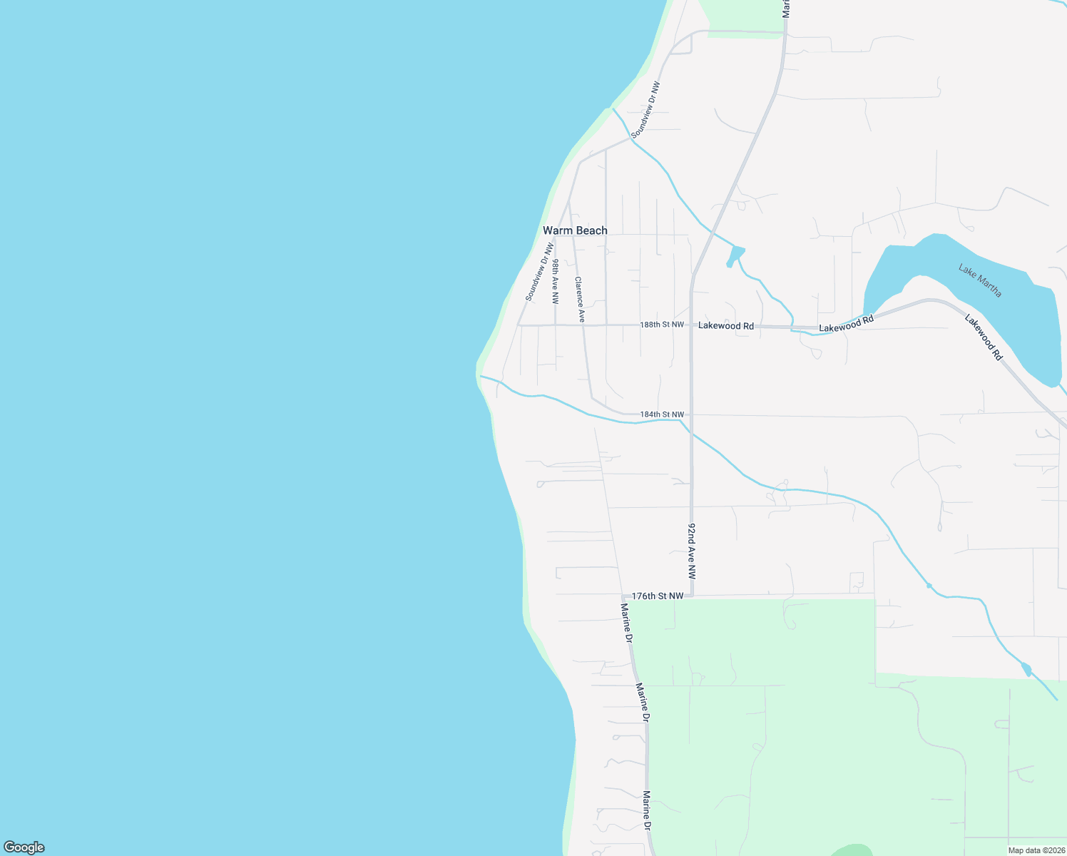 map of restaurants, bars, coffee shops, grocery stores, and more near 18316 Clarence Avenue in Stanwood