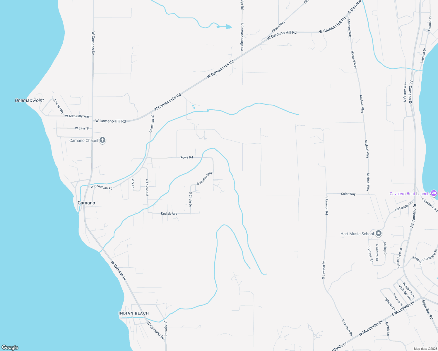map of restaurants, bars, coffee shops, grocery stores, and more near 949 Rowe Road in Camano