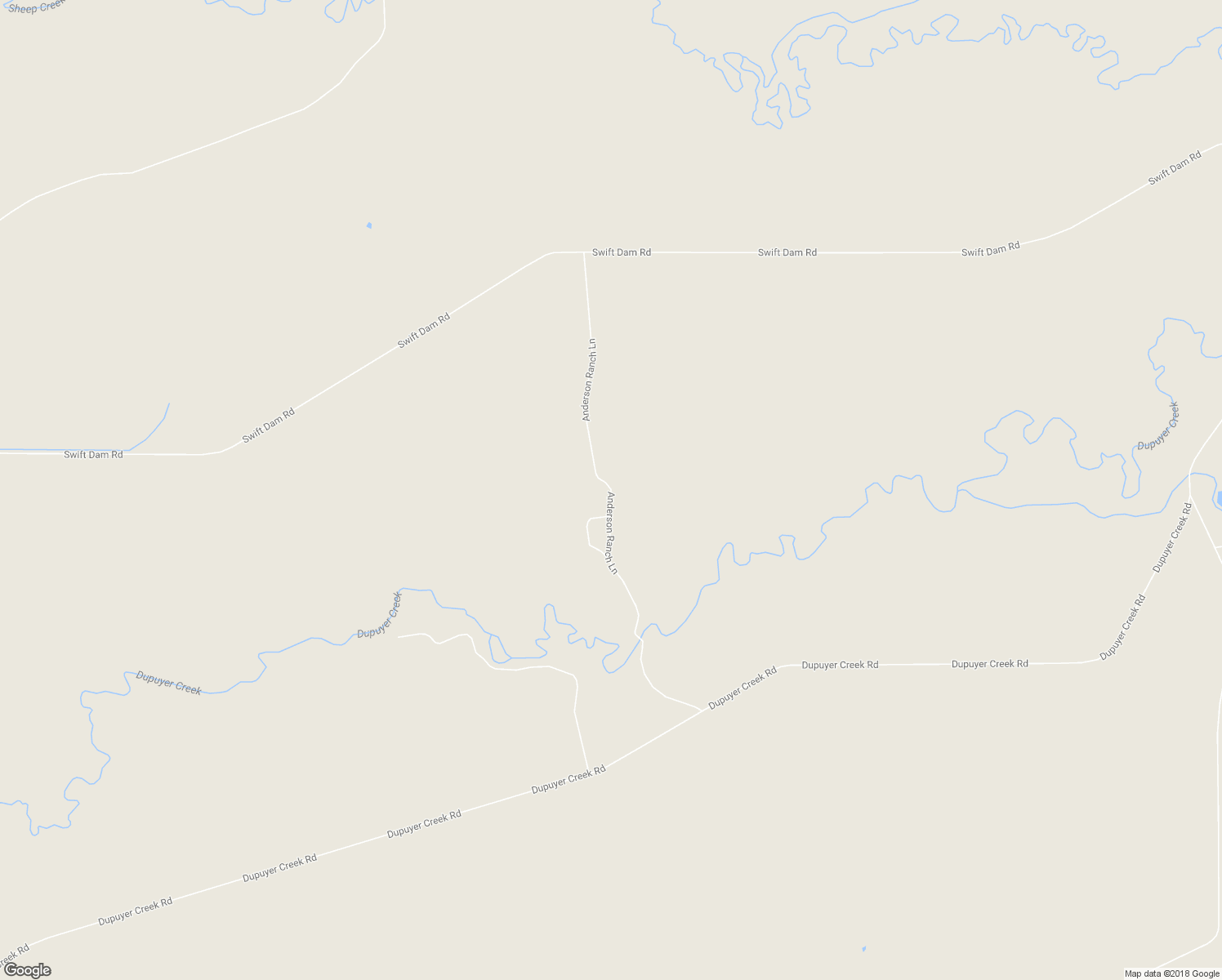 map of restaurants, bars, coffee shops, grocery stores, and more near Anderson Ranch Lane in Valier