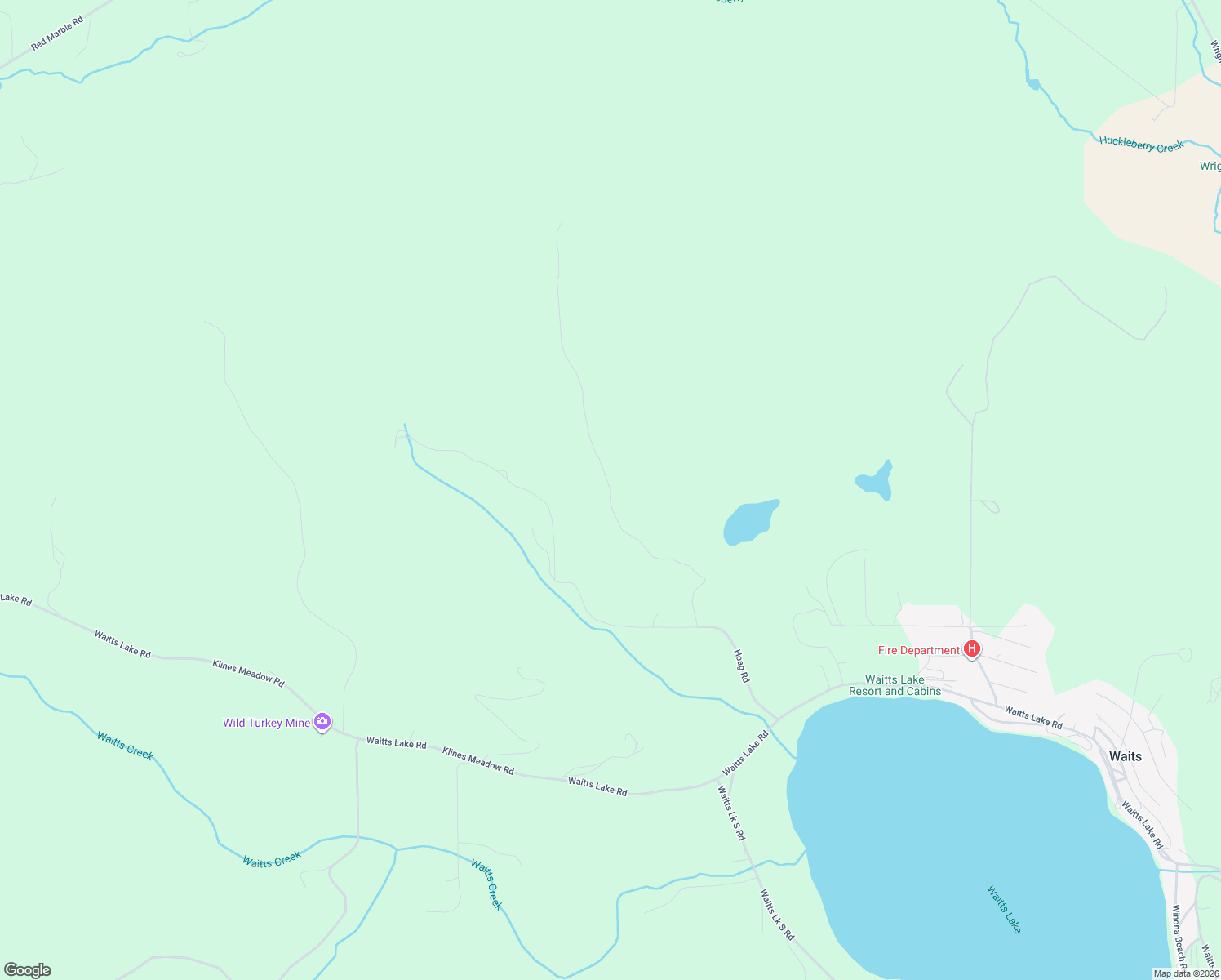 map of restaurants, bars, coffee shops, grocery stores, and more near Hoag Road in Valley