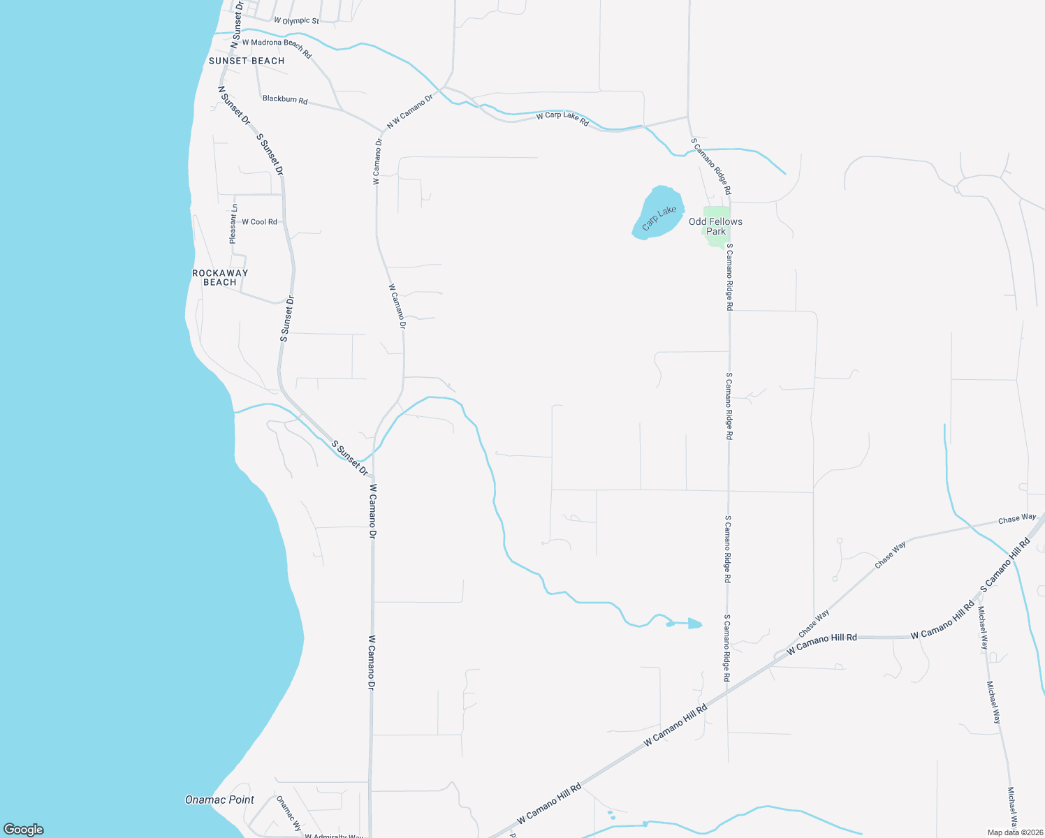 map of restaurants, bars, coffee shops, grocery stores, and more near 316 South Dove Drive in Camano