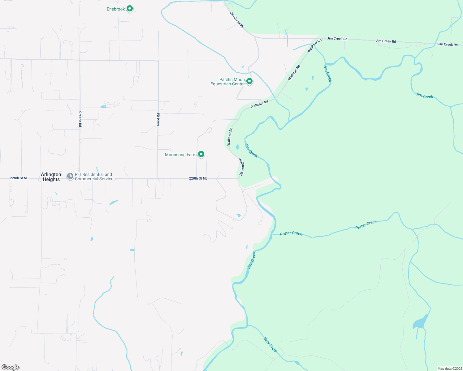 map of restaurants, bars, coffee shops, grocery stores, and more near 14214 228th Street Northeast in Arlington