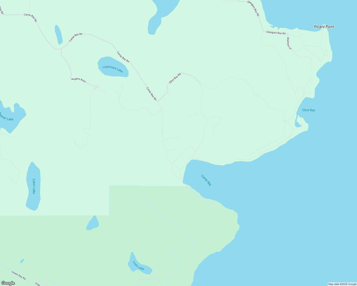 map of restaurants, bars, coffee shops, grocery stores, and more near 115 Camp Bay Road in Sagle