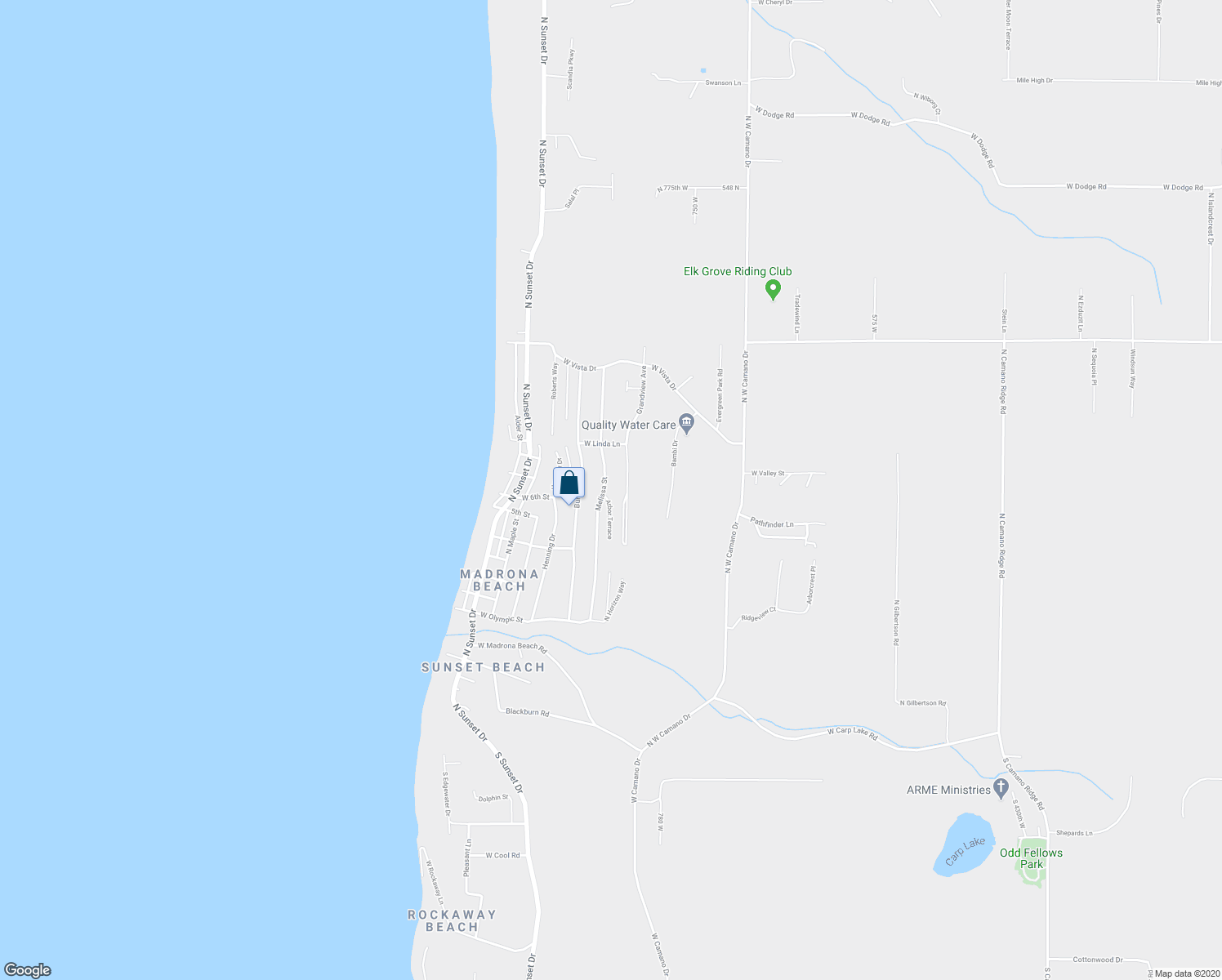 map of restaurants, bars, coffee shops, grocery stores, and more near 260 Melissa Street in Camano Island