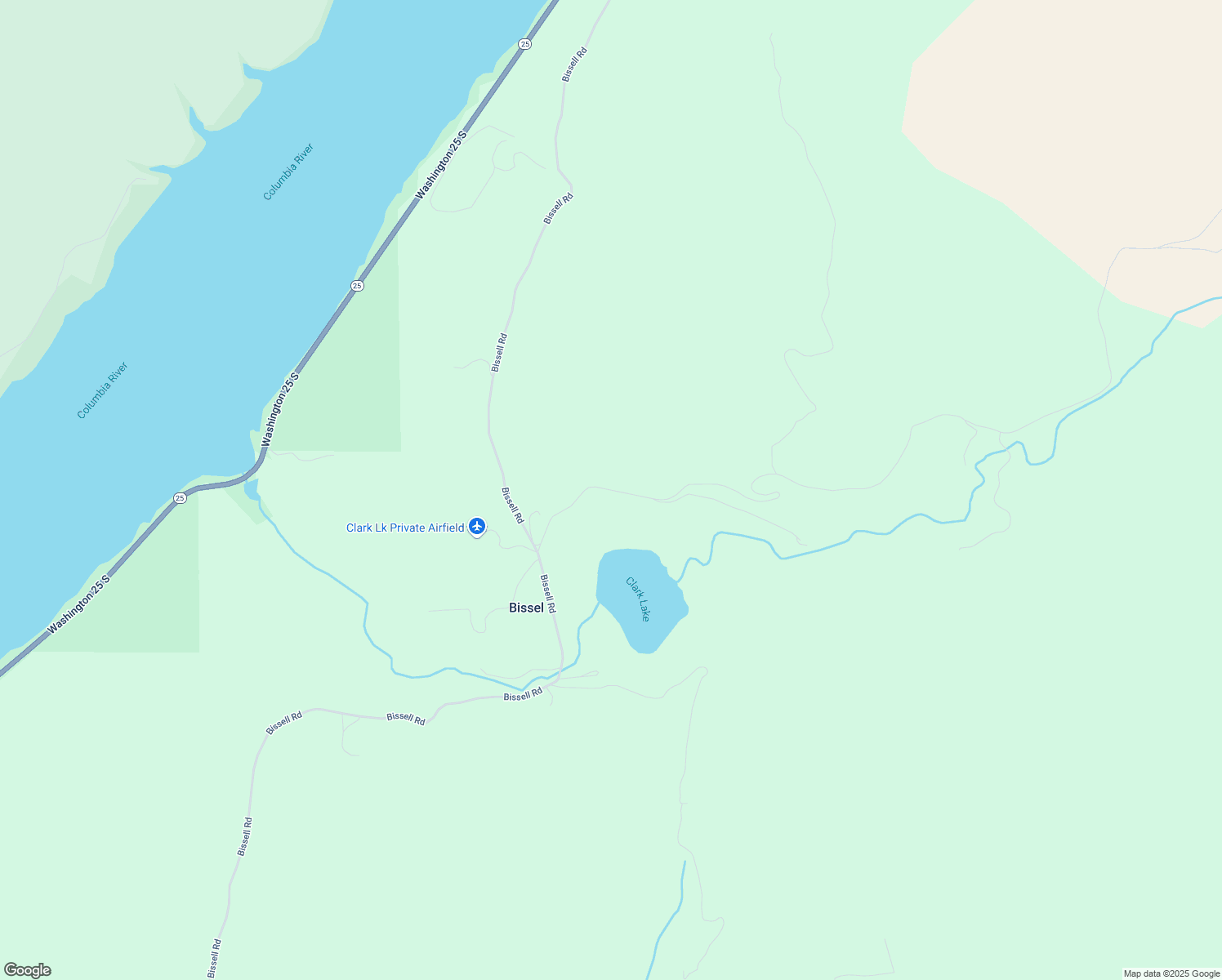 map of restaurants, bars, coffee shops, grocery stores, and more near 3214 Clark Lake Road in Hunters