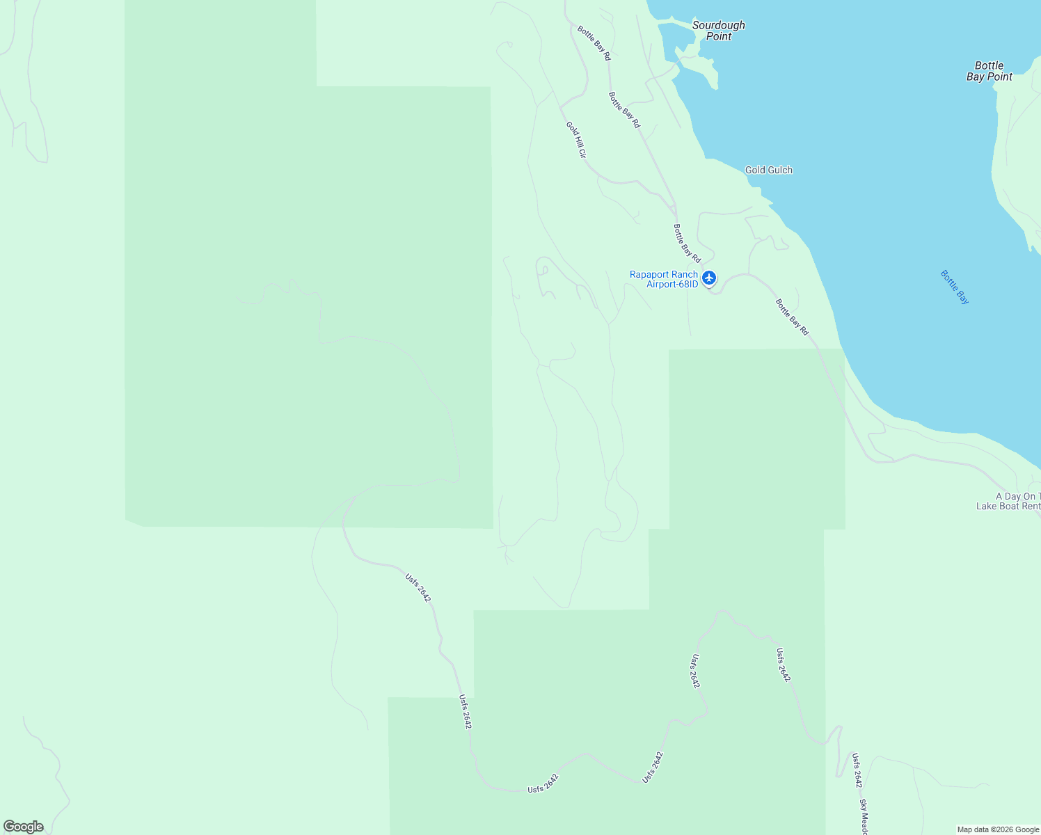 map of restaurants, bars, coffee shops, grocery stores, and more near 615 Less Traveled Road in Sagle