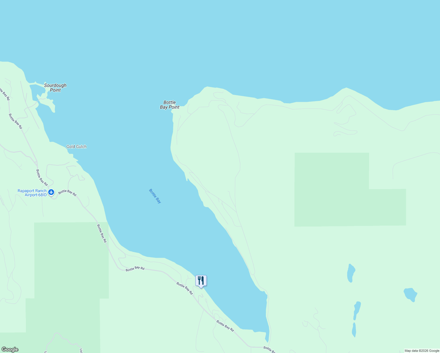 map of restaurants, bars, coffee shops, grocery stores, and more near Little Brave Way in Sagle