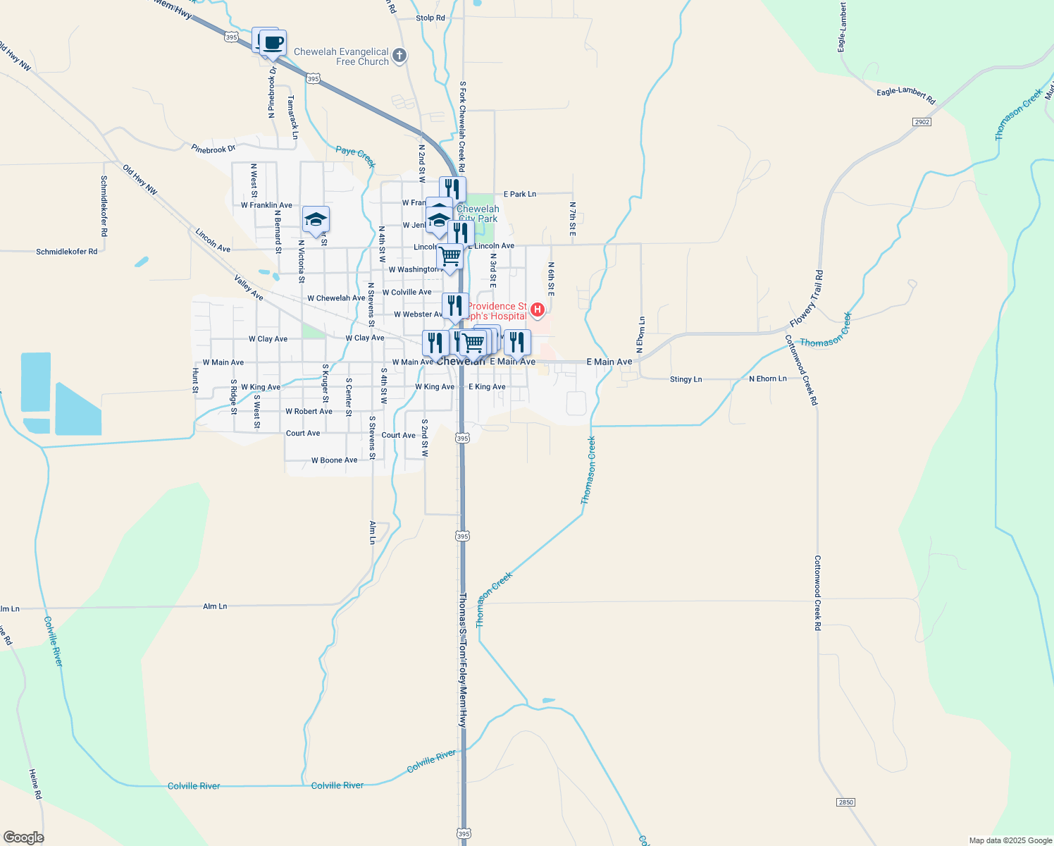 Sunny Avenue, Chewelah WA Walk Score