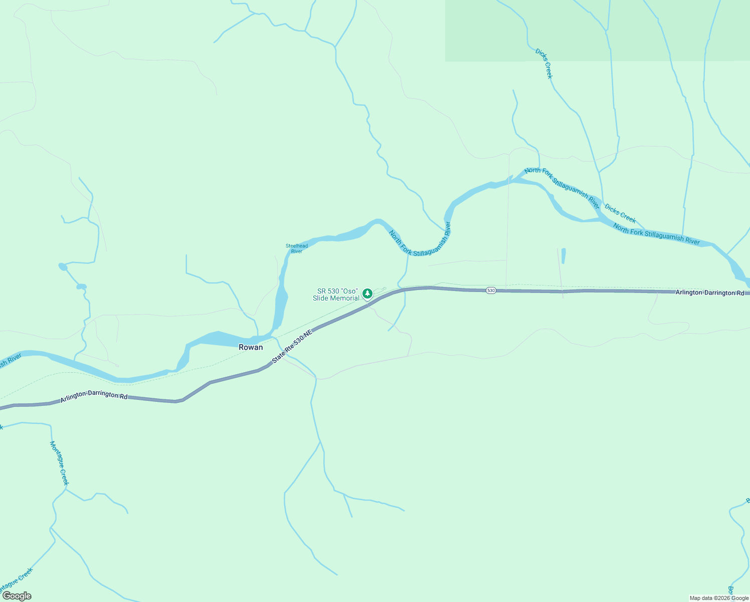 map of restaurants, bars, coffee shops, grocery stores, and more near 28618 Washington 530 in Arlington