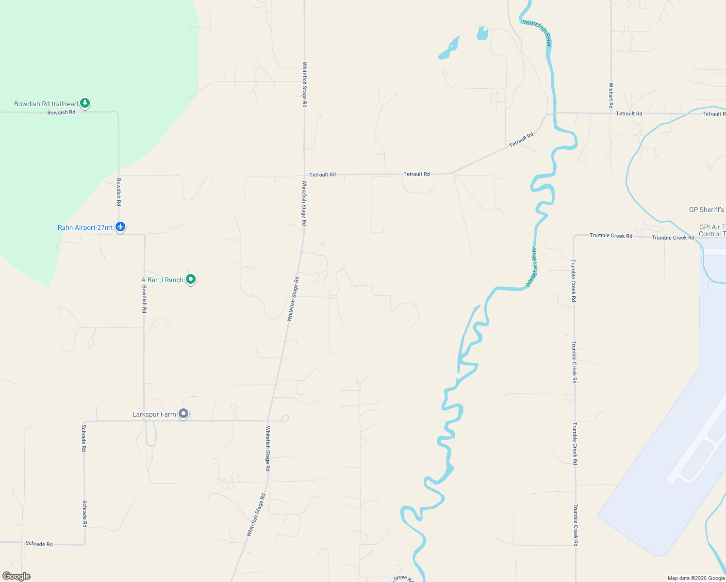 map of restaurants, bars, coffee shops, grocery stores, and more near 3509 Longwood Drive in Kalispell