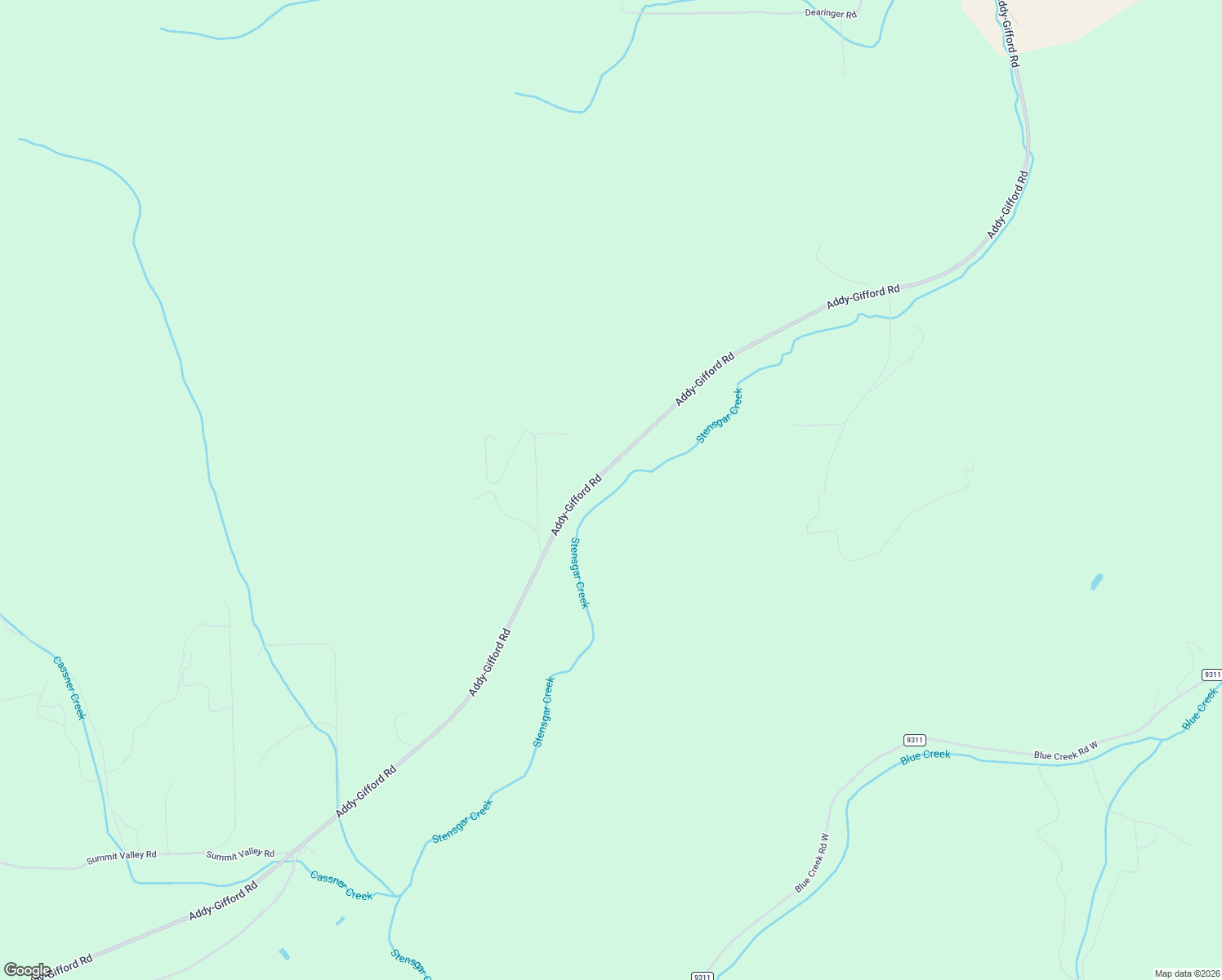 map of restaurants, bars, coffee shops, grocery stores, and more near 1905 Addy-Gifford Road in Addy