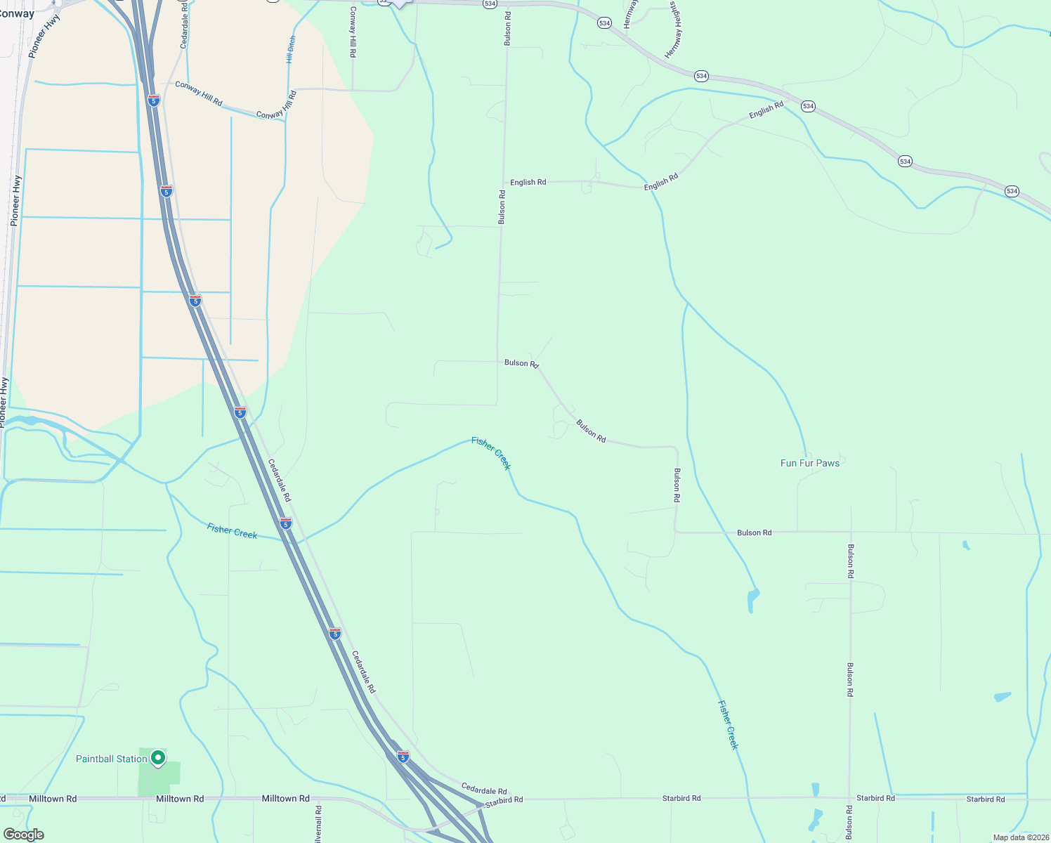 map of restaurants, bars, coffee shops, grocery stores, and more near 22128 Bulson Road in Mount Vernon