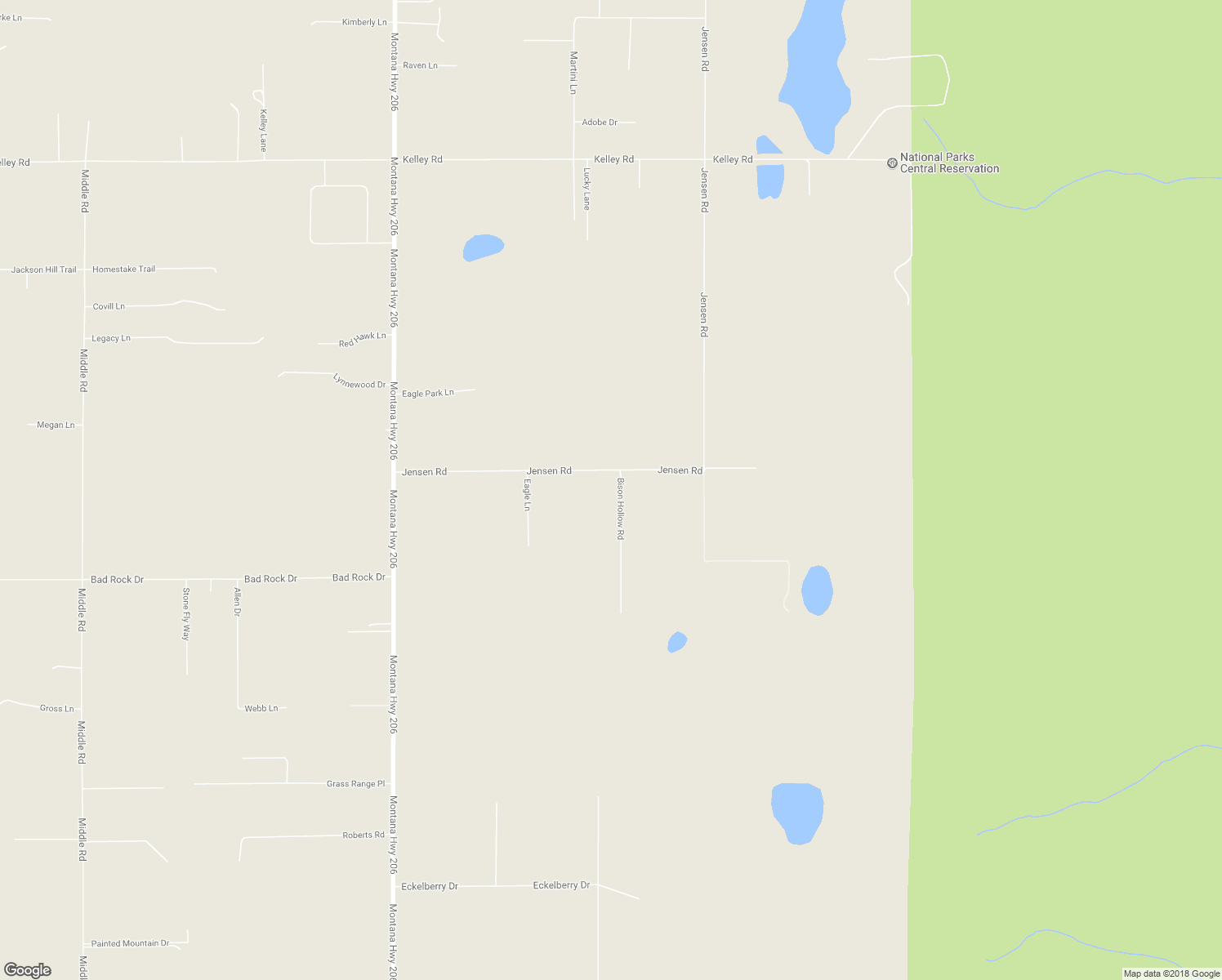 map of restaurants, bars, coffee shops, grocery stores, and more near 315 Jensen Road in Columbia Falls