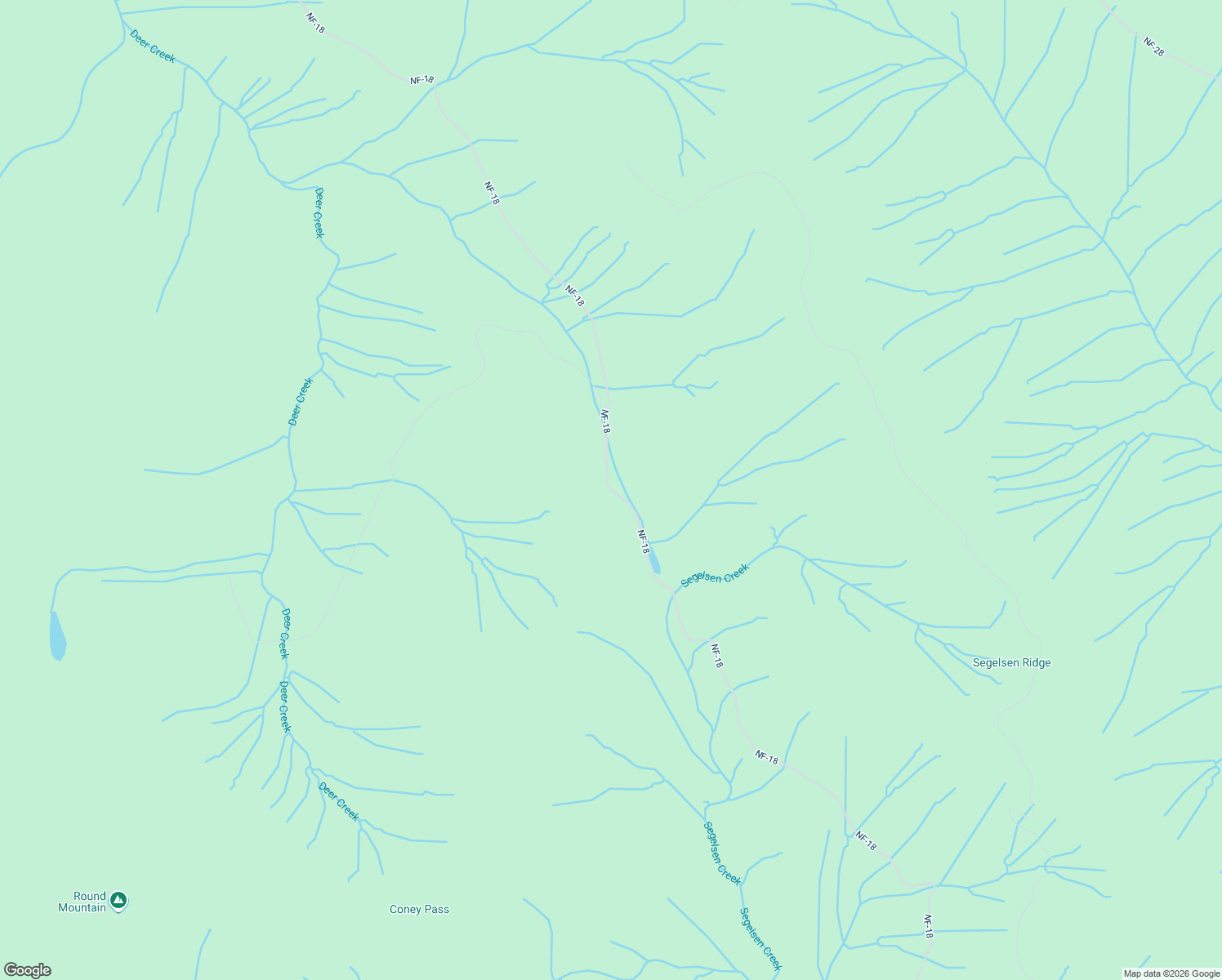 map of restaurants, bars, coffee shops, grocery stores, and more near National Forest Development Road 18 in Arlington